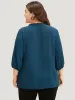 Polka Dot Frill Trim Lantern Sleeve Blouse sold by Bloomchic