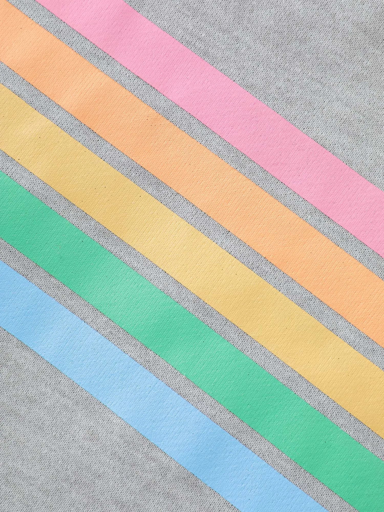 Soft Rainbow Print Round Neck Sweatshirt sold by Bloomchic product image thumbnail 5