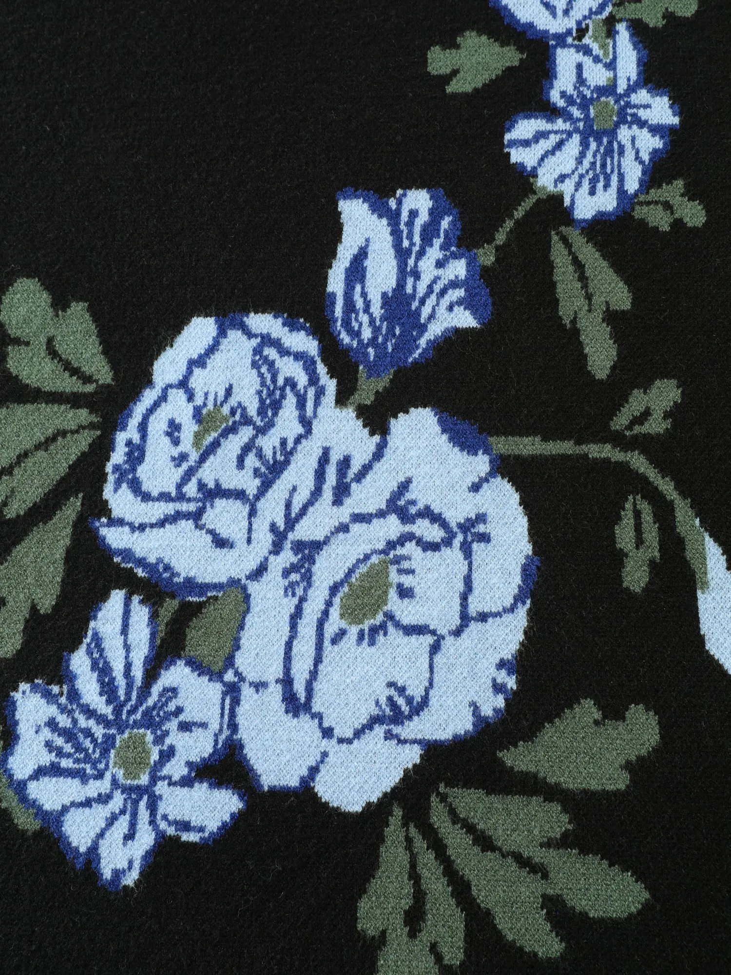 Rosy Jacquard Drop Shoulder Pullover sold by Bloomchic product image thumbnail 5