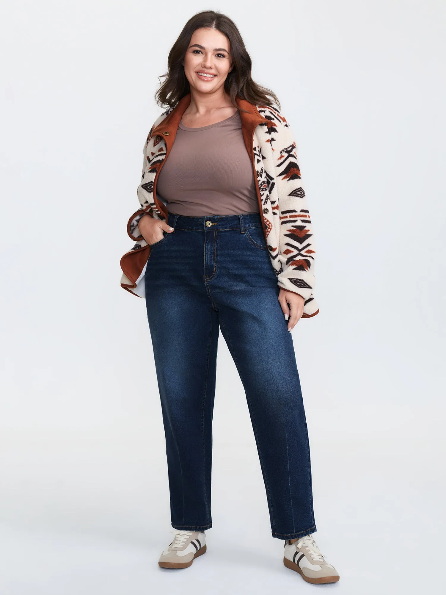 Stretchy Mid-Rise Boyfriend Jeans sold by Bloomchic product image thumbnail 2