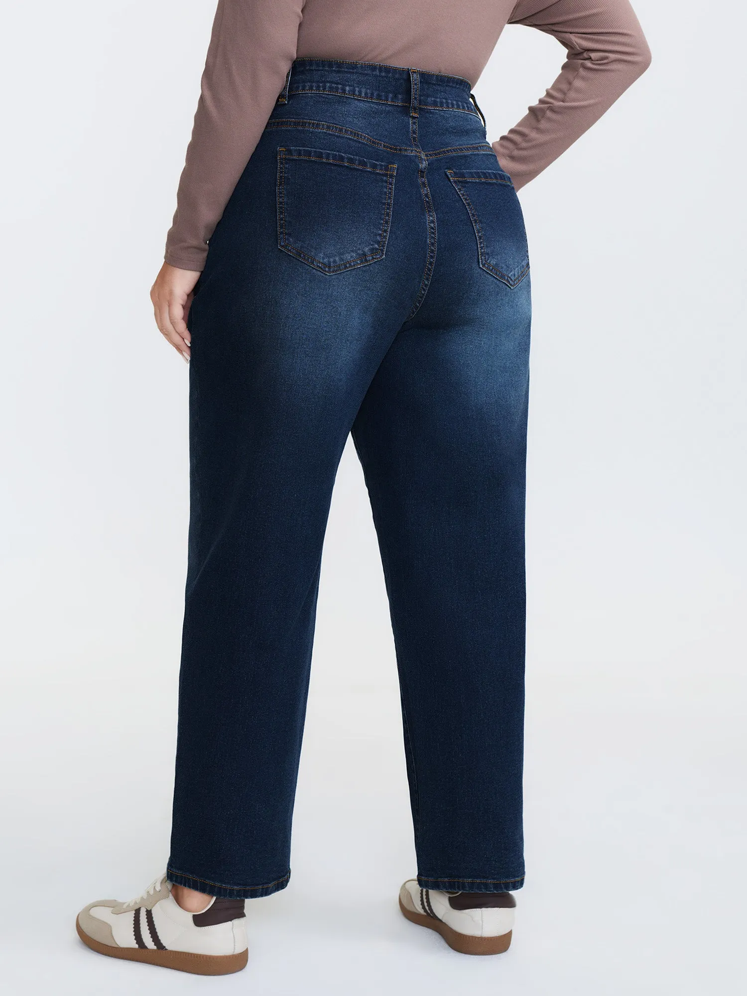 Stretchy Mid-Rise Boyfriend Jeans sold by Bloomchic product image thumbnail 4