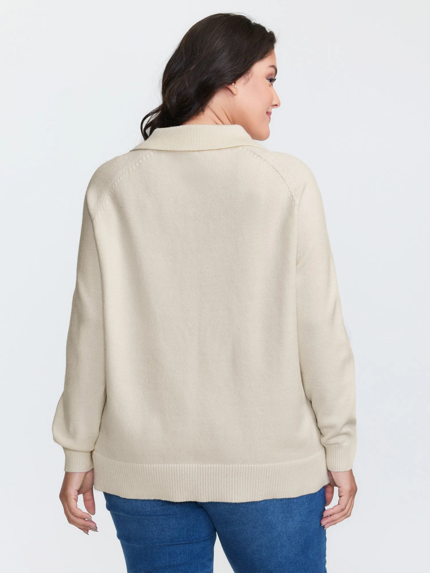 2 In 1 Shirt Collar Relaxed Fit Pullover sold by Bloomchic product image thumbnail 4