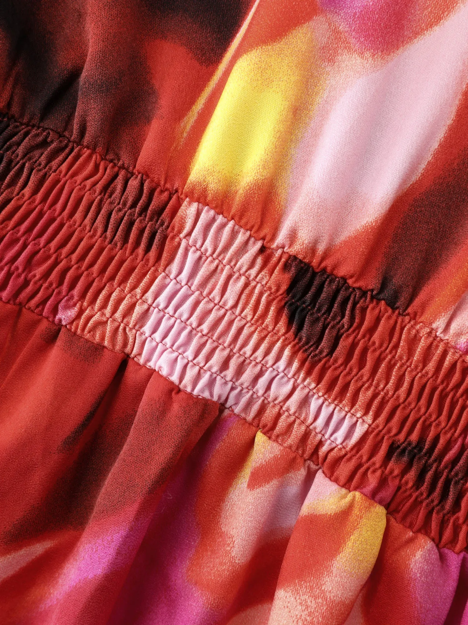 Abstract Print Flared Sleeve Maxi Dress sold by Bloomchic product image thumbnail 5