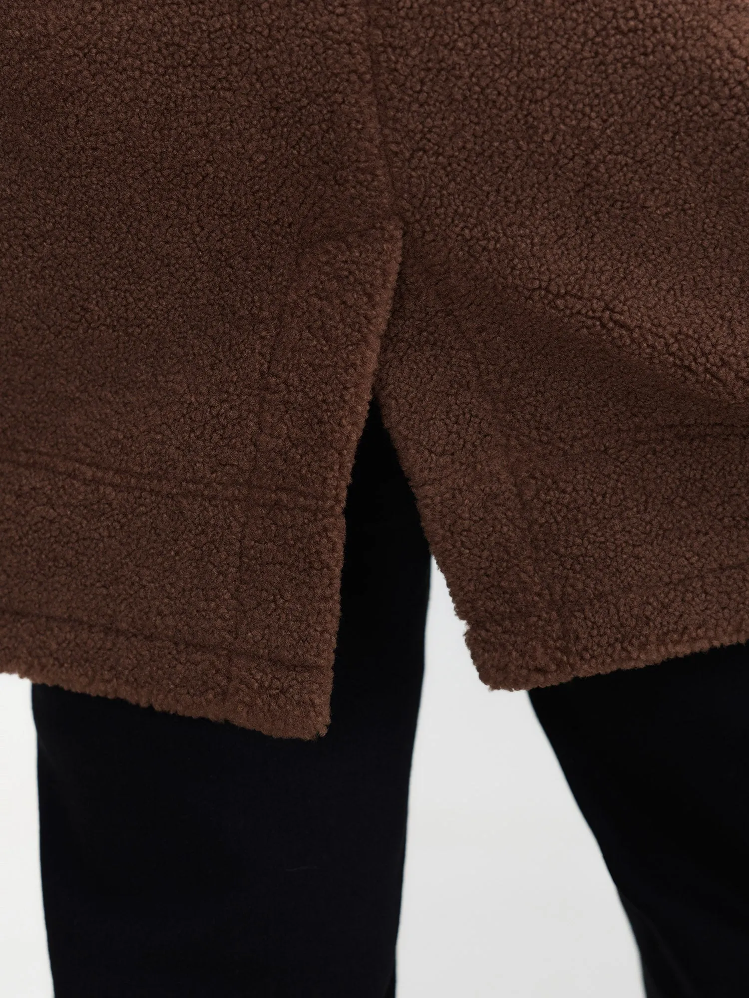 Teddy Fleece Lapel Sleeveless Vest sold by Bloomchic product image thumbnail 4