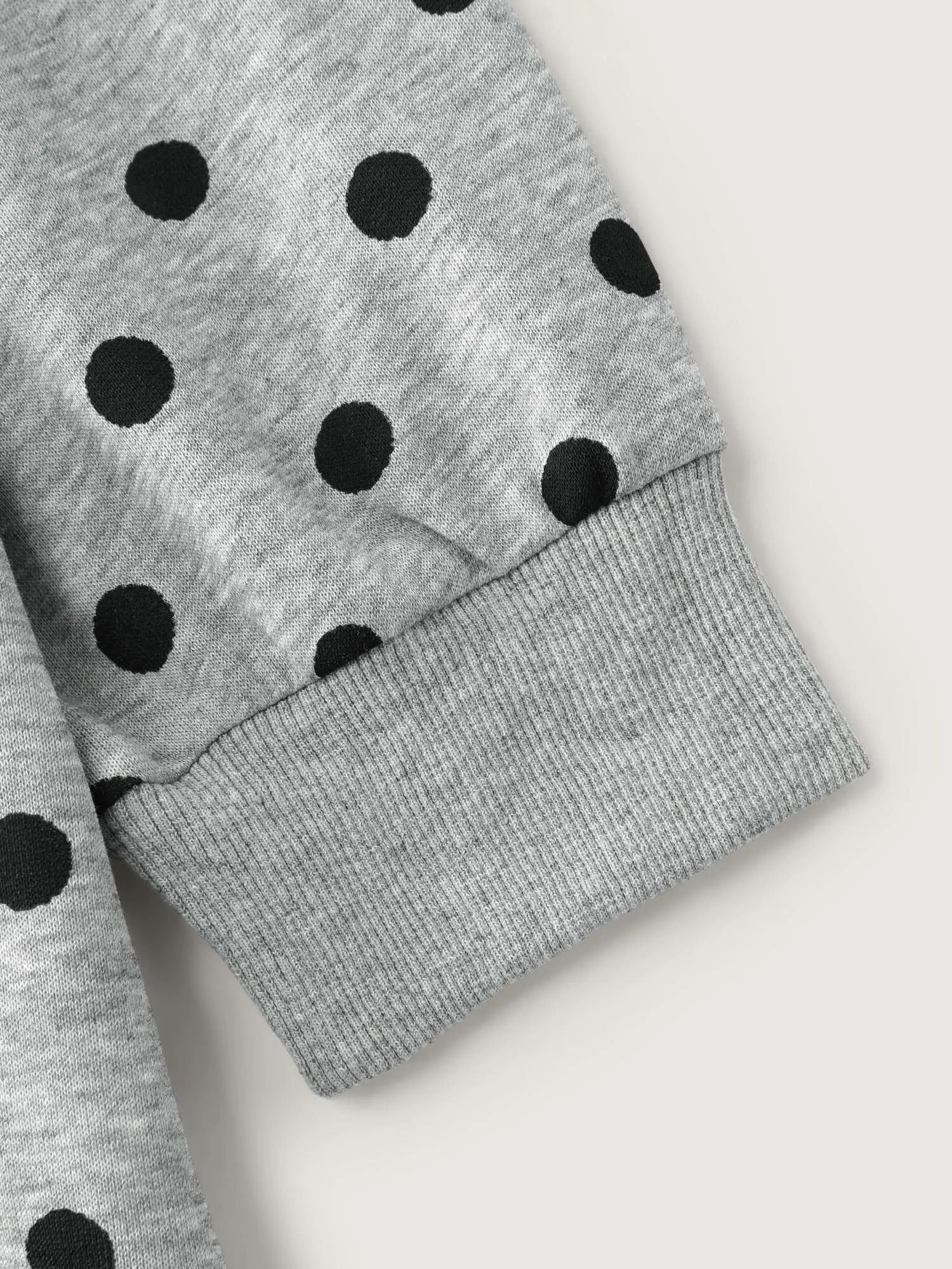 Polka Dot Drawstring Neck Hoodie sold by Bloomchic product image thumbnail 5