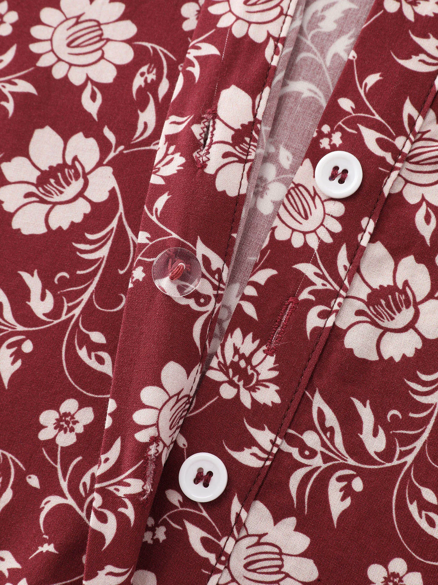 Floral Ruffled Collar Button Down Blouse sold by Bloomchic product image thumbnail 5