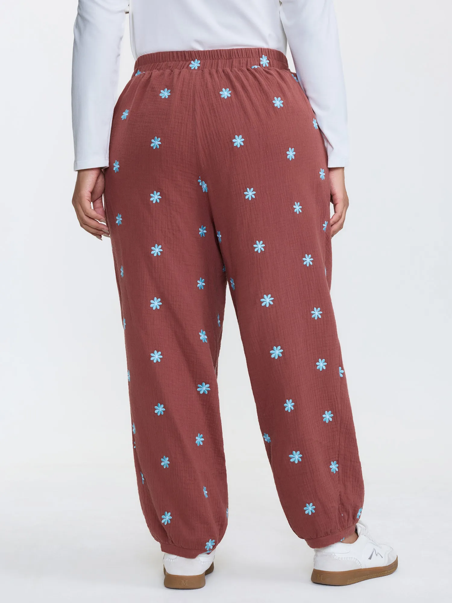 Supersoft Floral Embroidered Pants sold by Bloomchic product image thumbnail 4