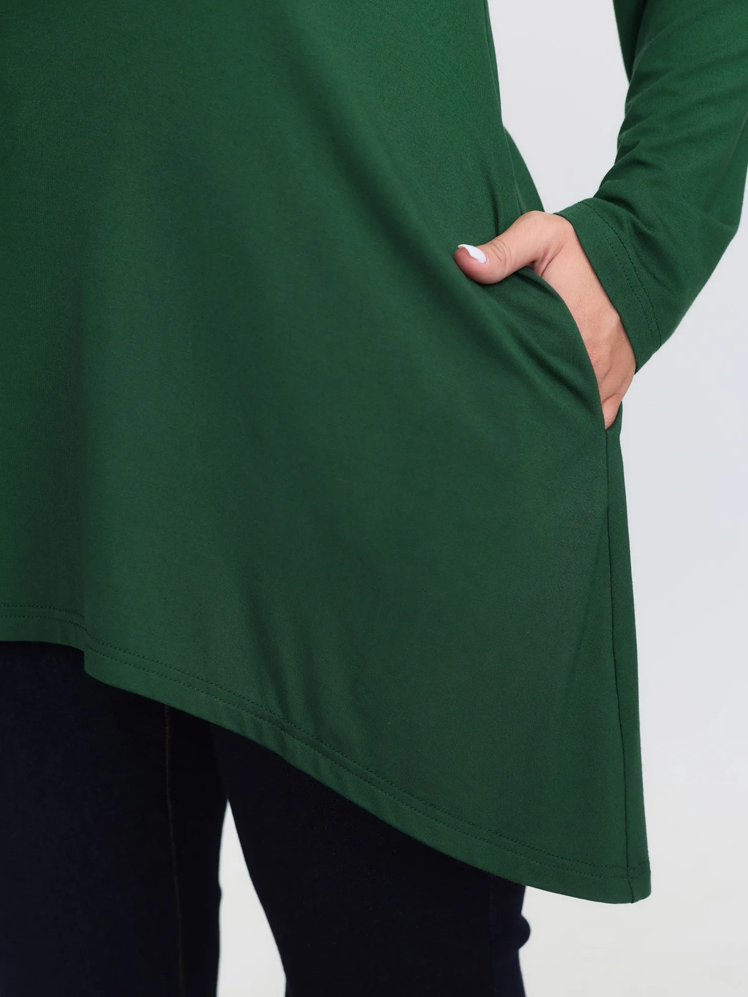 Supersoft V Neck High Low Hem T-Shirt sold by Bloomchic product image thumbnail 5