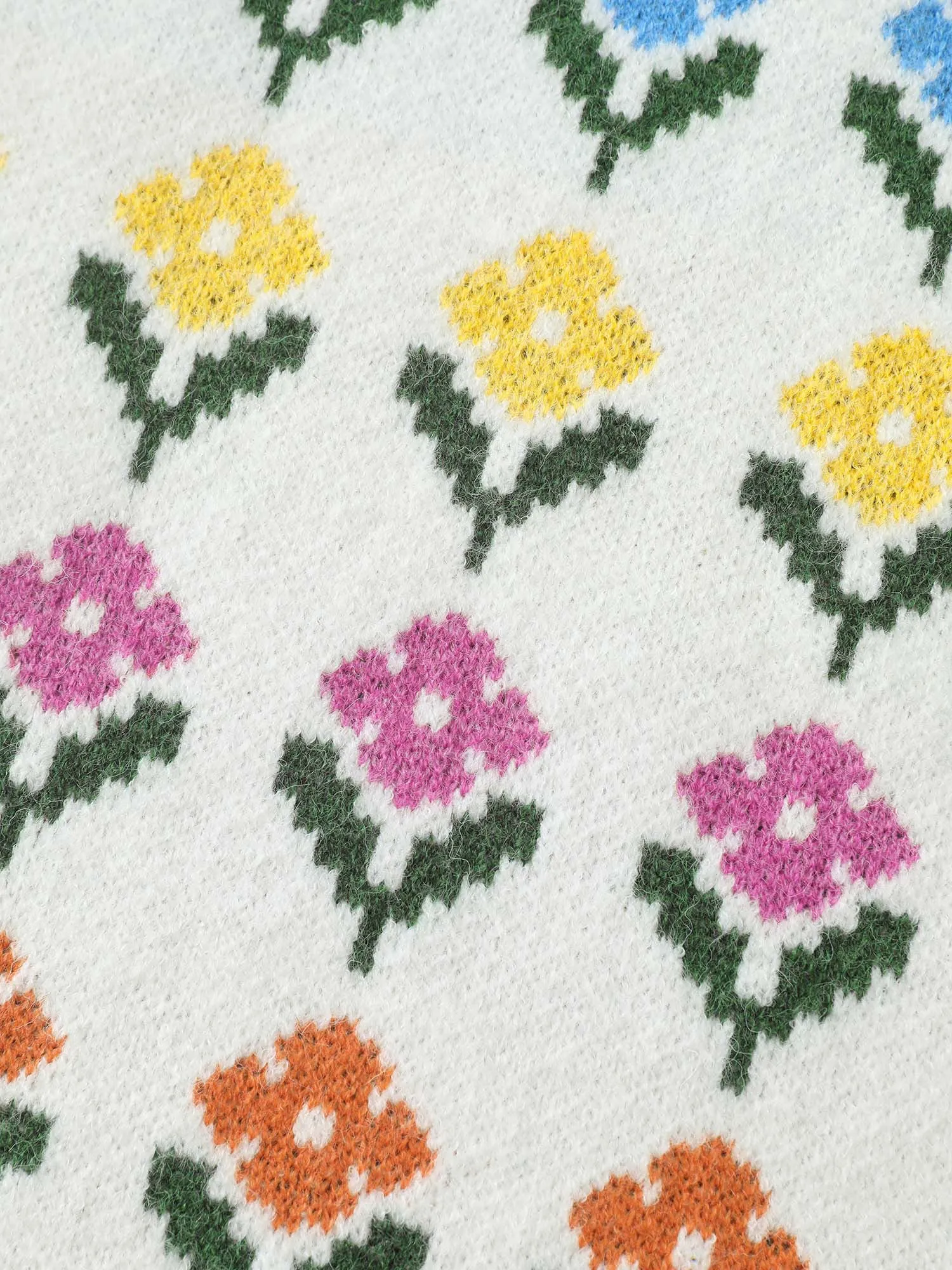 Multicolor Jacquard Pattern Pullover sold by Bloomchic product image thumbnail 5