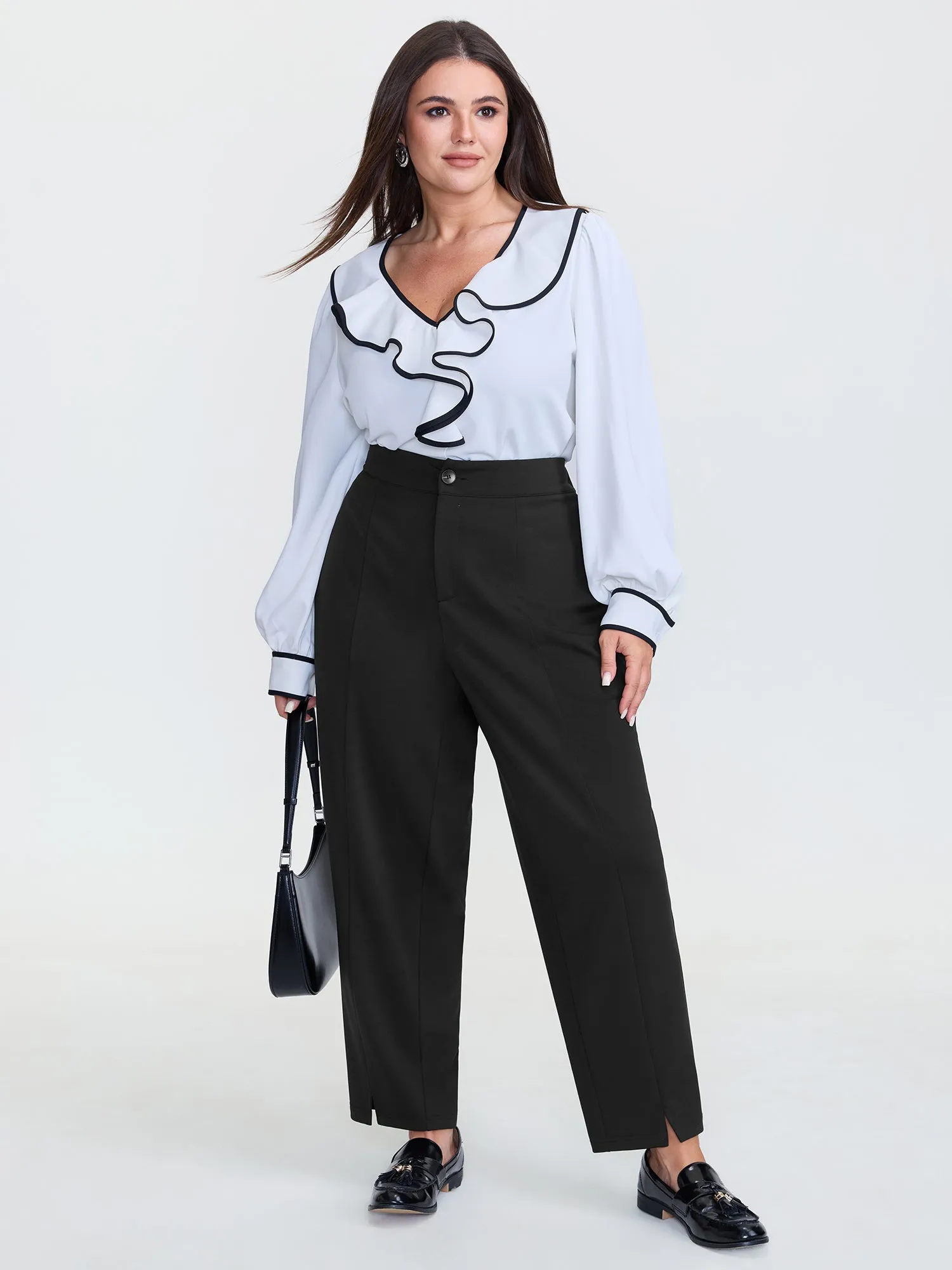Elastic Back Waistband Pants sold by Bloomchic product image thumbnail 2