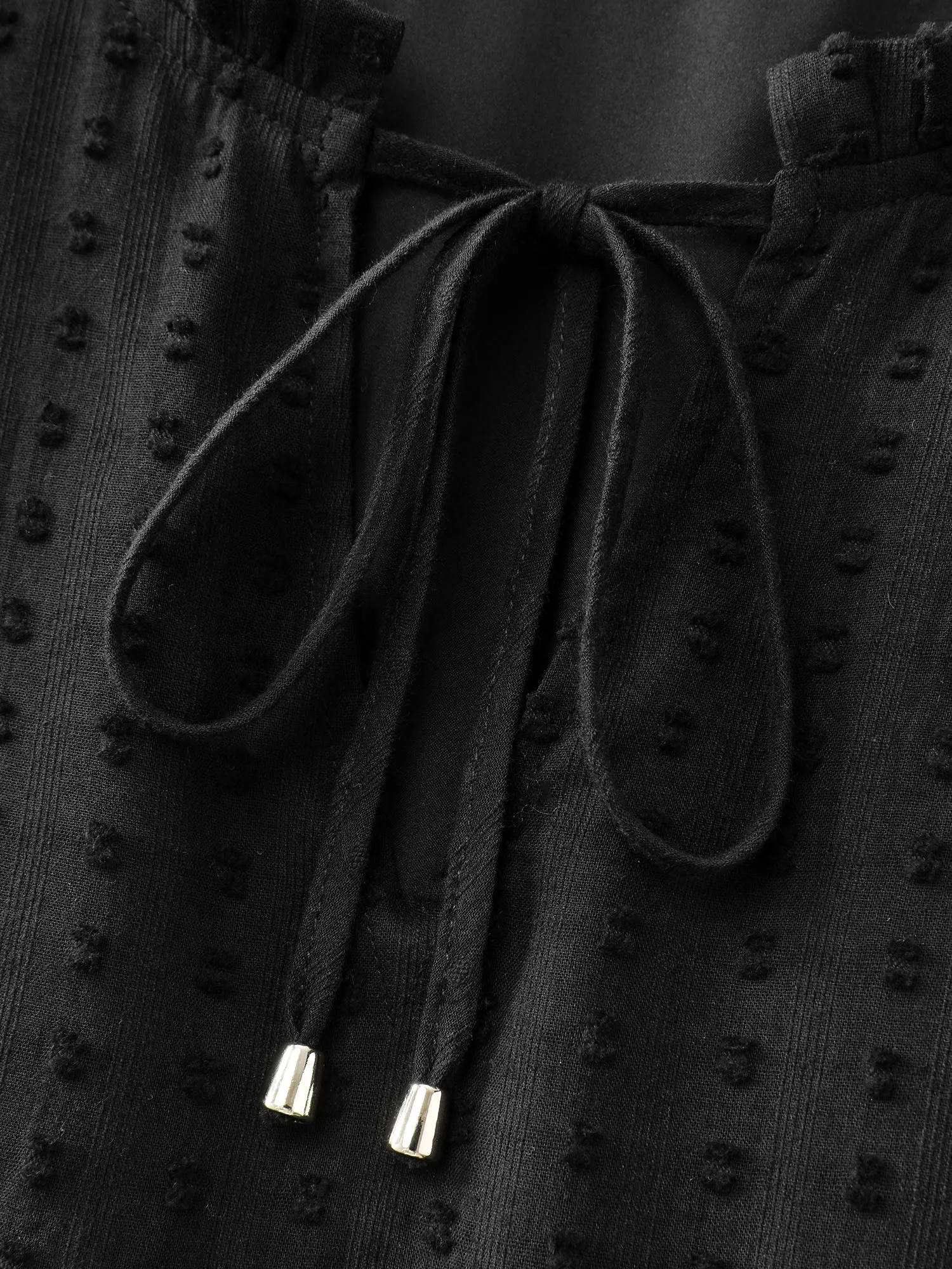 Ruffled Tiered Drawstring Neckline Maxi Dress sold by Bloomchic product image thumbnail 5