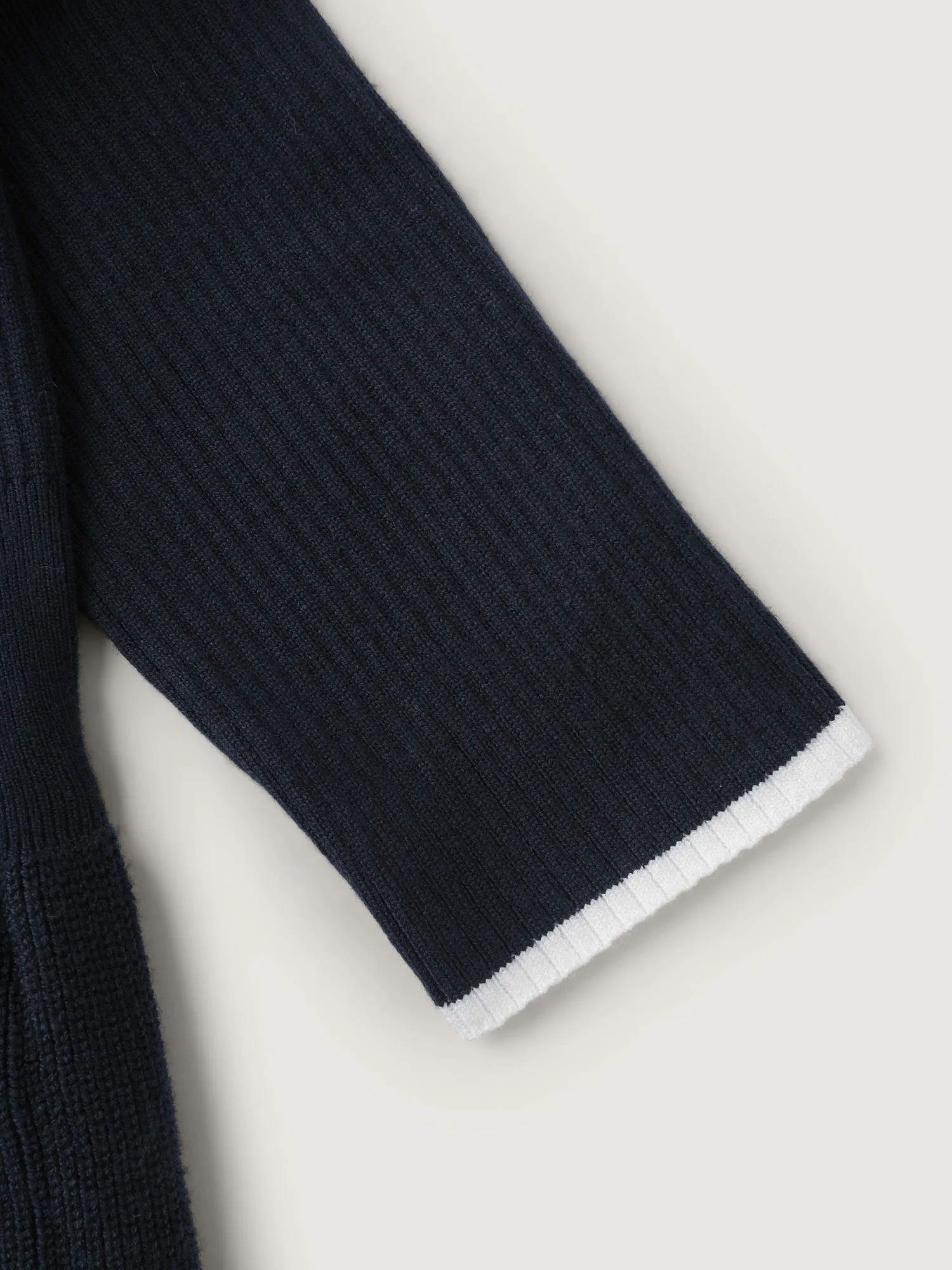 Bowknot Back A-Line Cinched-Waist Sweater Dress sold by Bloomchic product image thumbnail 5