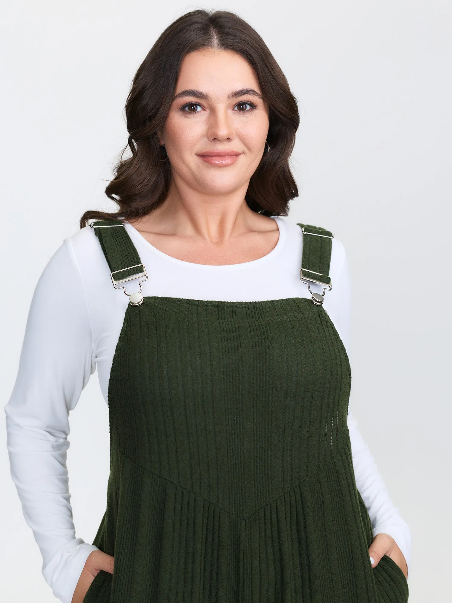 Ribbed Pockets Overall Straps Jumpsuit sold by Bloomchic product image thumbnail 2