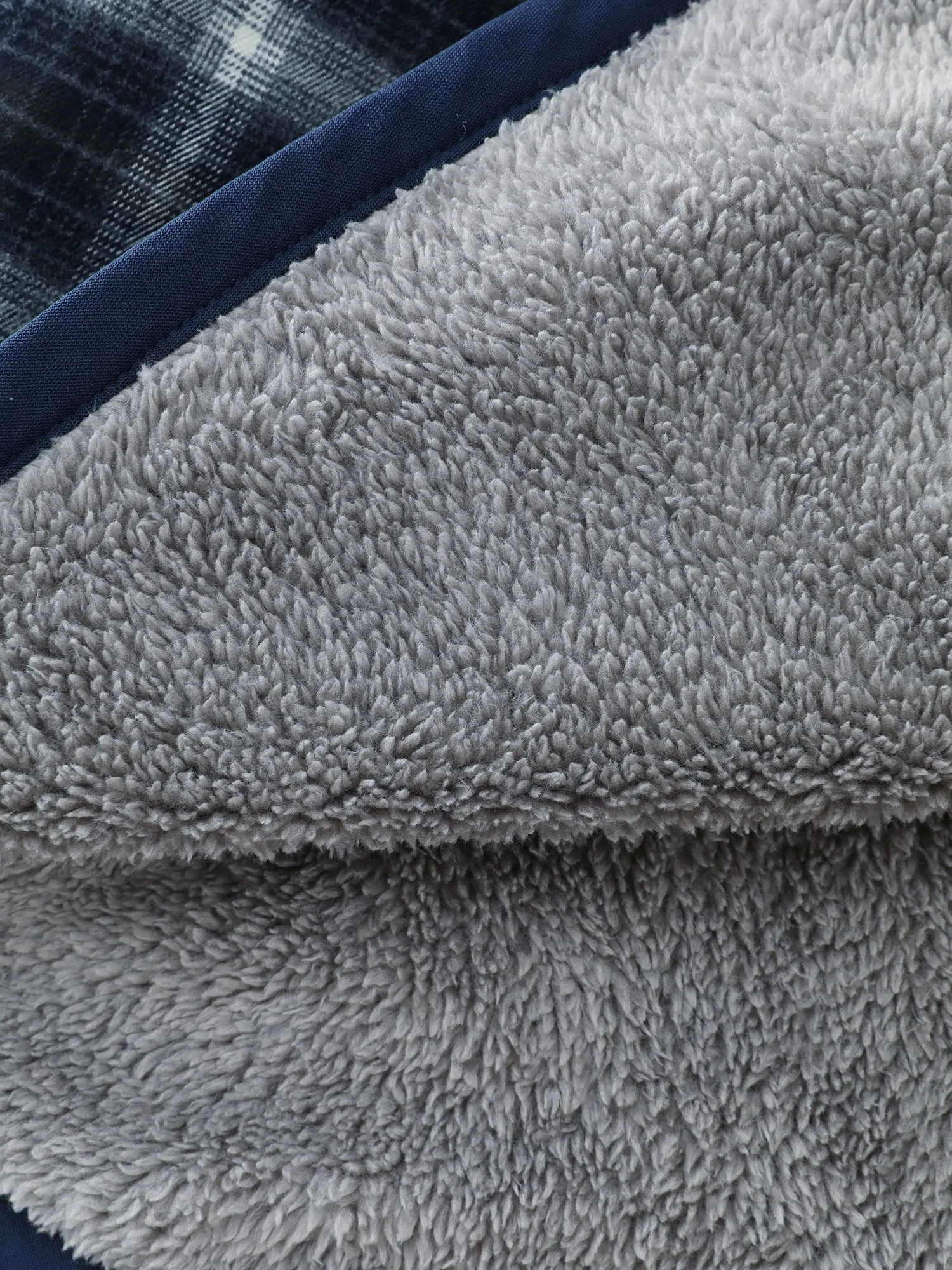 Fleece Checkered Pattern Button-Down Vest sold by Bloomchic product image thumbnail 5