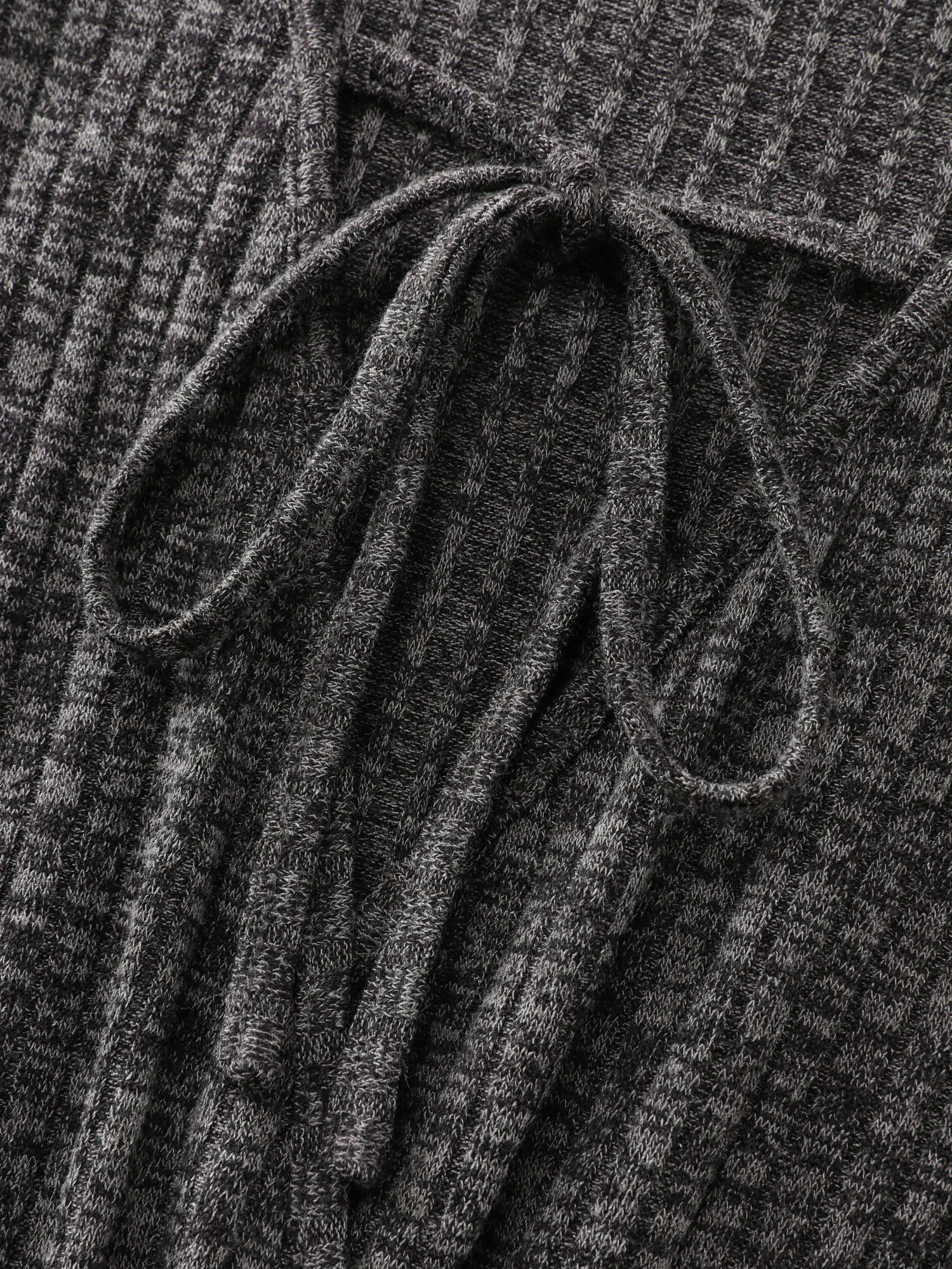 Supersoft Ribbed Pockets Back-Tie Lounge Jumpsuit sold by Bloomchic product image thumbnail 5