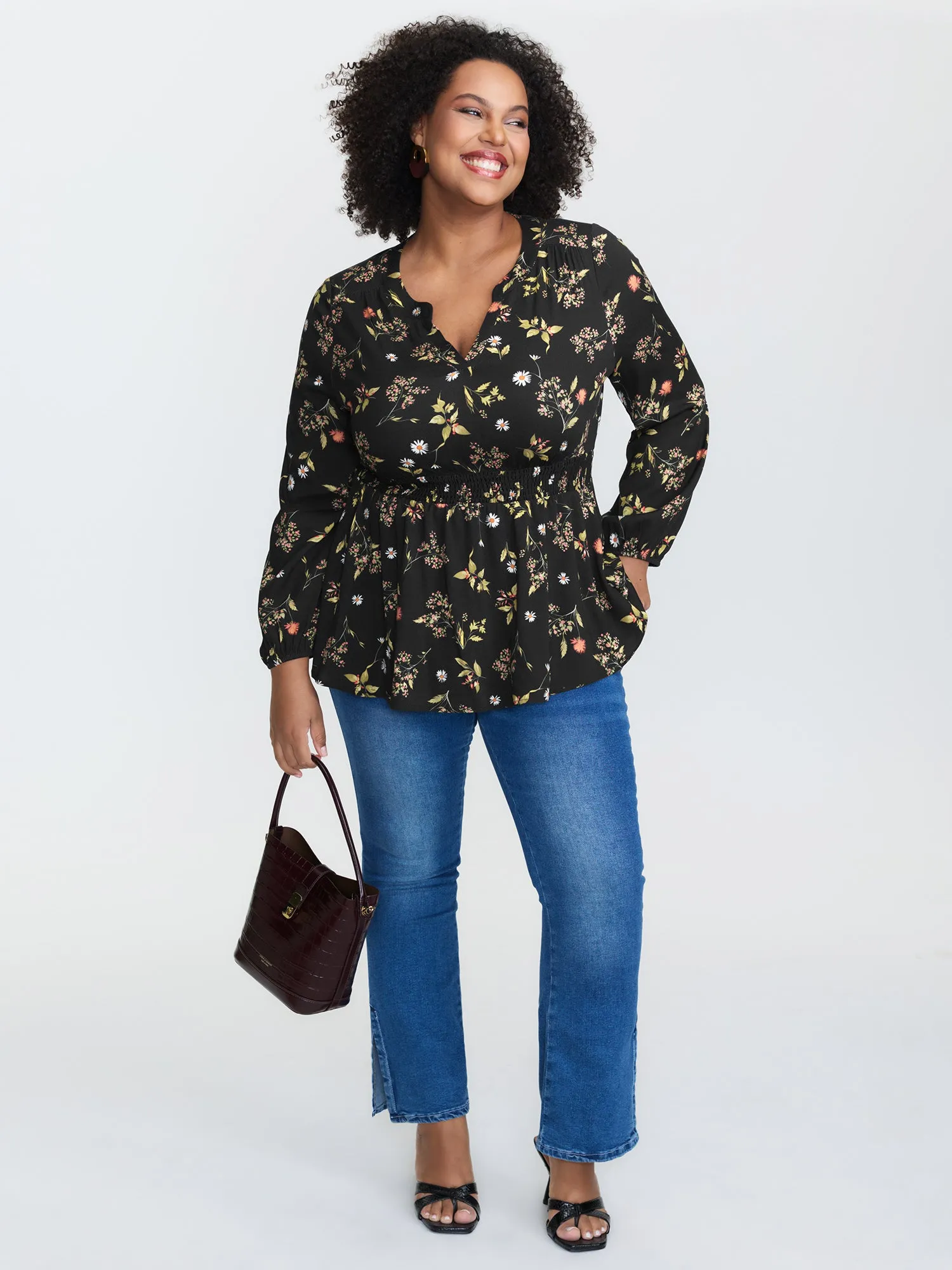Keep it Floral Flowy Blouse sold by Bloomchic product image thumbnail 3