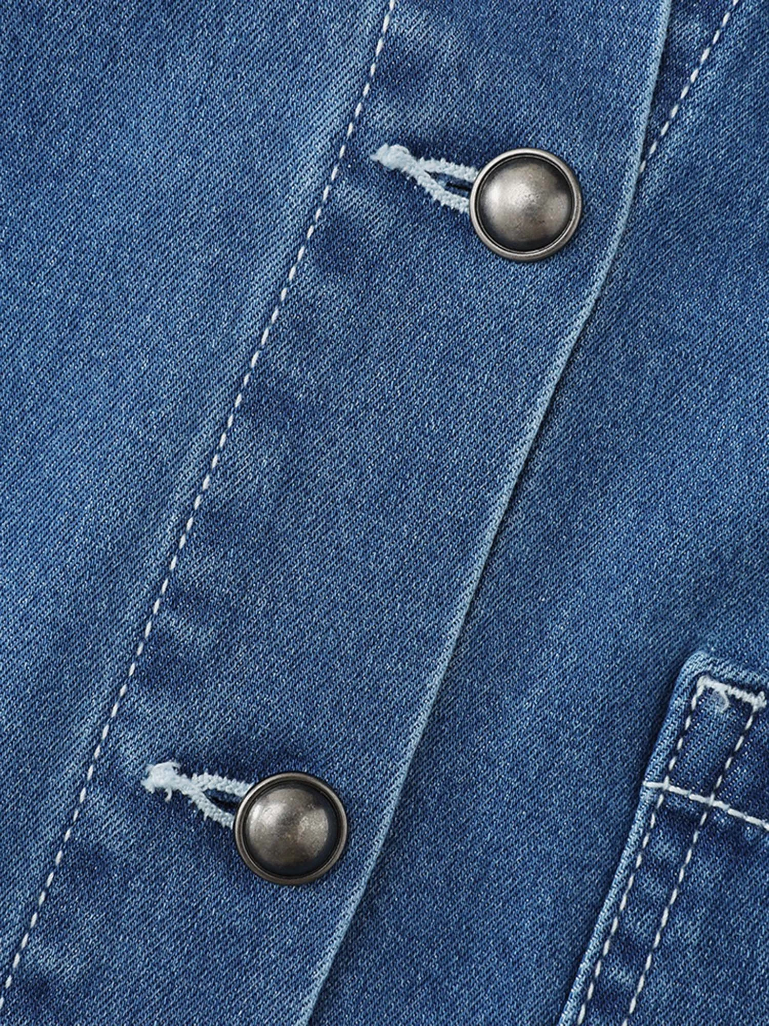 Denim Waist-Defining Shirt Dress sold by Bloomchic product image thumbnail 5