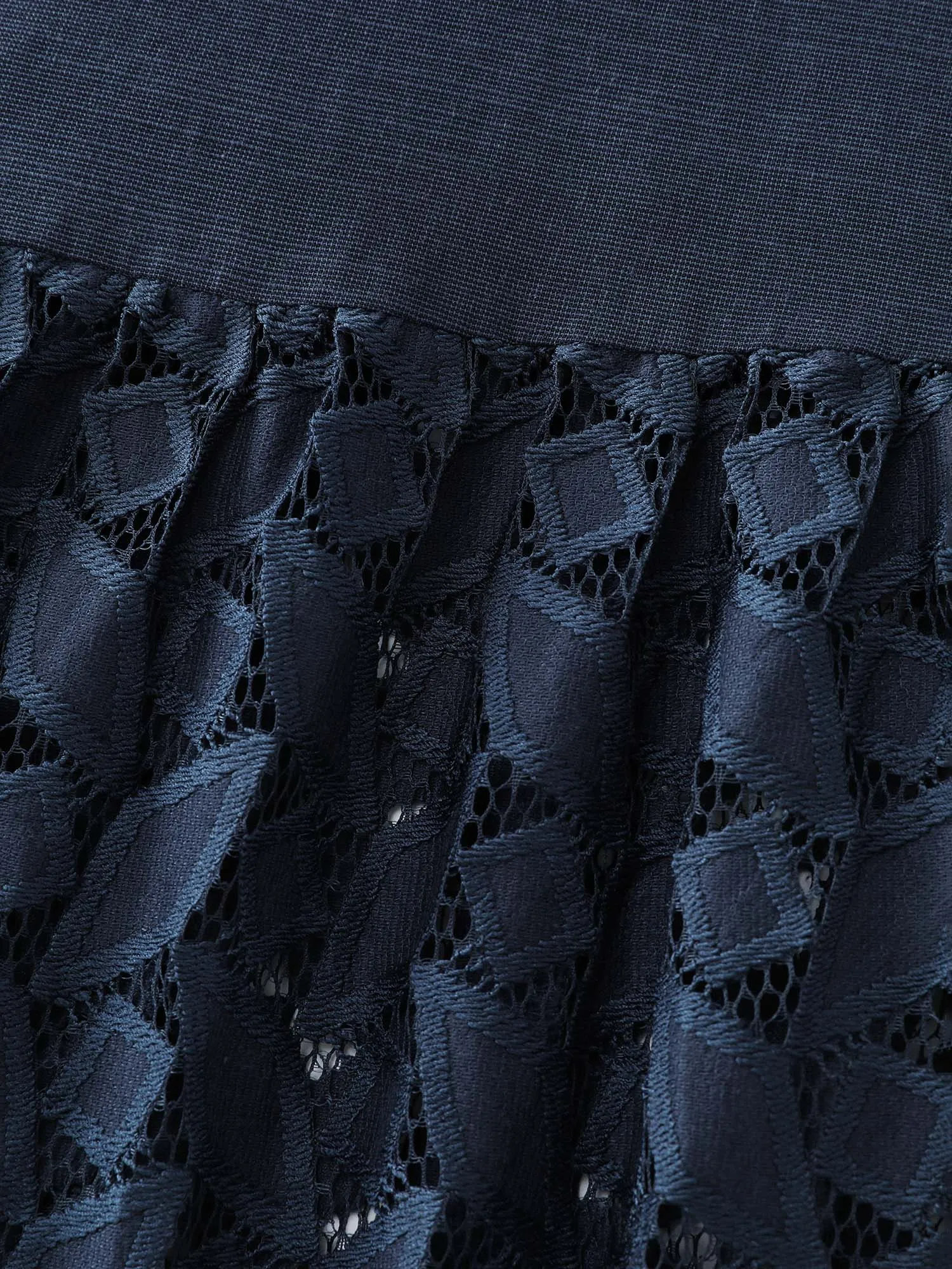 Floral Lace Cut-Out Shirred Midi Dress sold by Bloomchic product image thumbnail 5