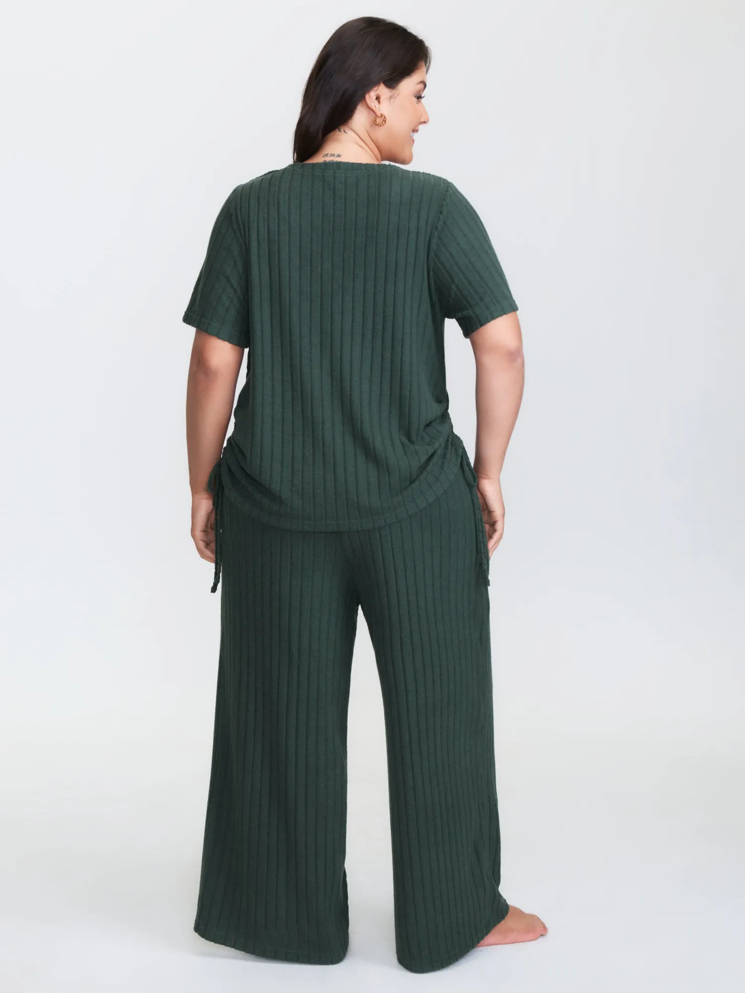 Textured Stretchy Adjustable Tie Lounge Set sold by Bloomchic product image thumbnail 4