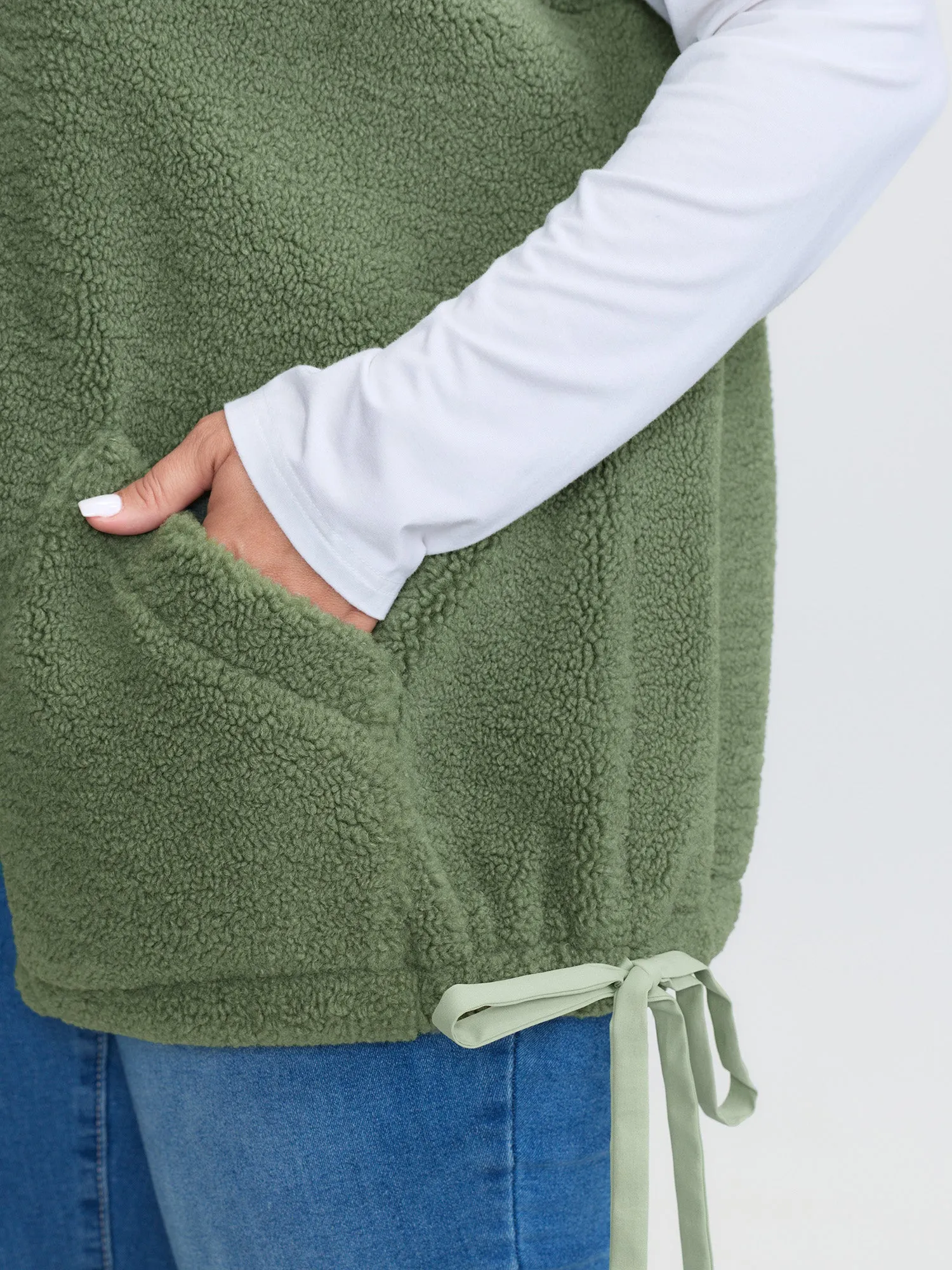 Warm & Cozy Textured Pockets Vest sold by Bloomchic product image thumbnail 5