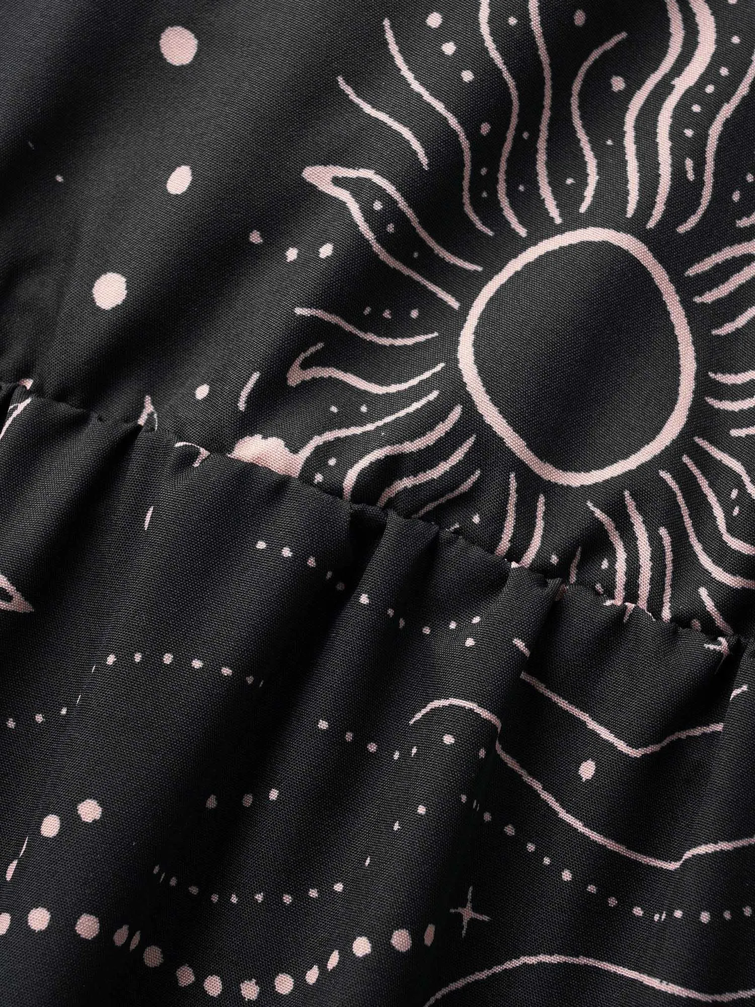 Moon & Star Ruffle Cap Sleeve Maxi Dress sold by Bloomchic product image thumbnail 5