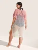 Deep V Neck Ombre Tie Dye Swim Cover Up sold by Bloomchic