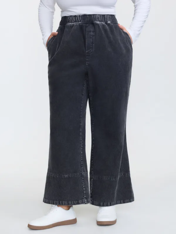 Pull-On Waist Bootcut Pants made by Bloomchic