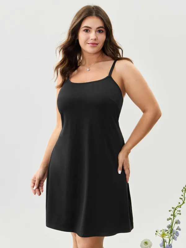 Lace Trim Backless Sleep Dress sold by Bloomchic