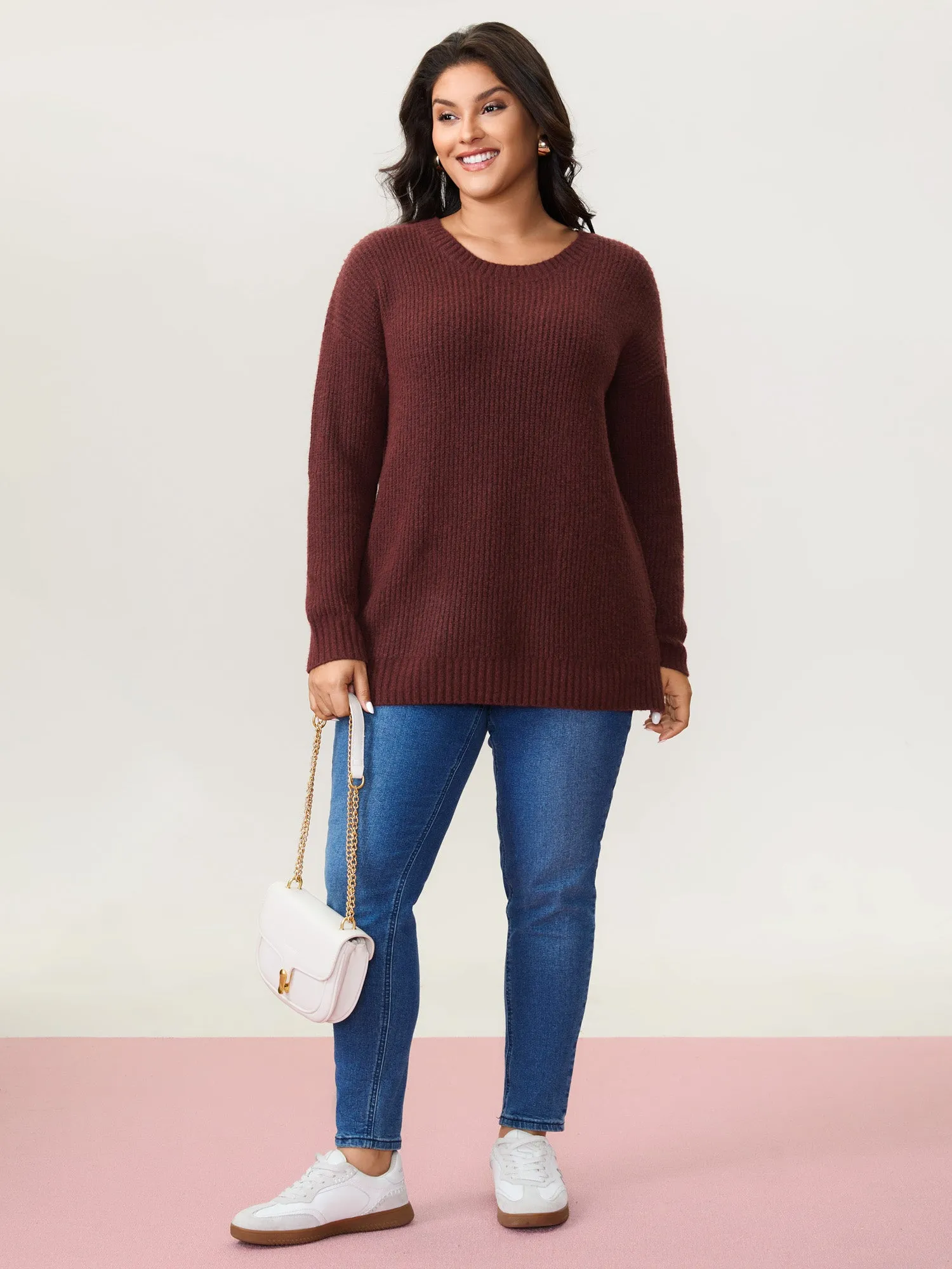 Bow Back Cut-Out Super Stretchy Pullover sold by Bloomchic product image thumbnail 3