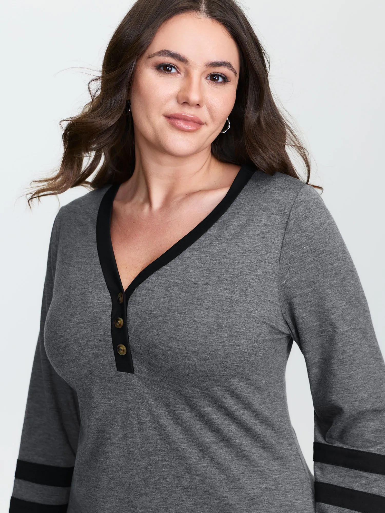 Color Contrast Striped T-Shirt sold by Bloomchic product image thumbnail 5