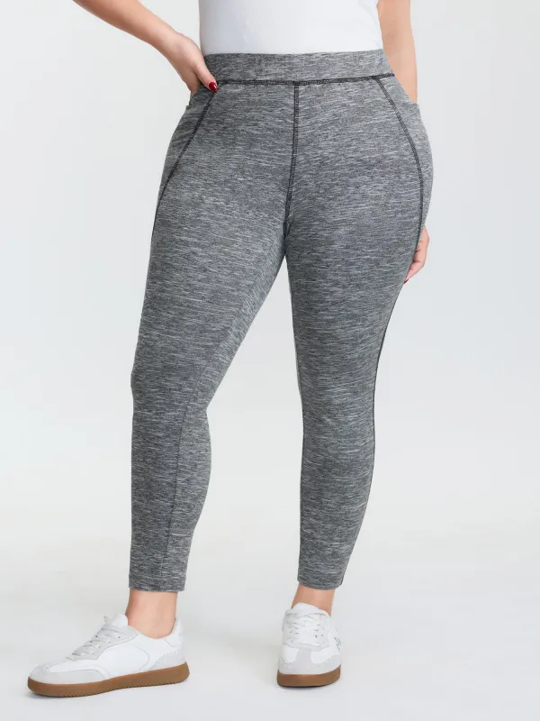 Stretchy Color Contrast Pocket Skinny-Fit Pants sold by Bloomchic