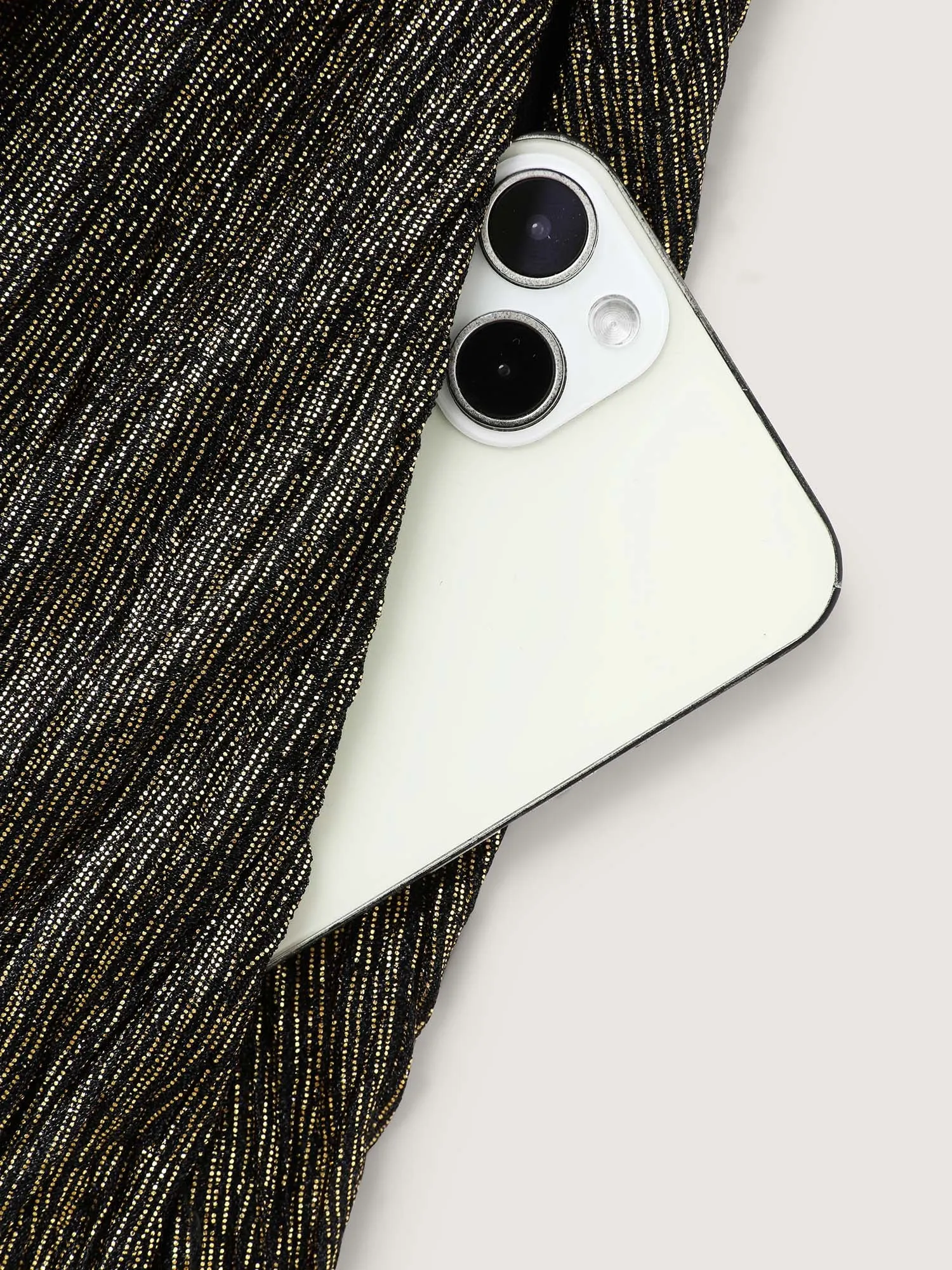 Gold Stamped Ruffled Sleeve Midi Dress sold by Bloomchic product image thumbnail 5