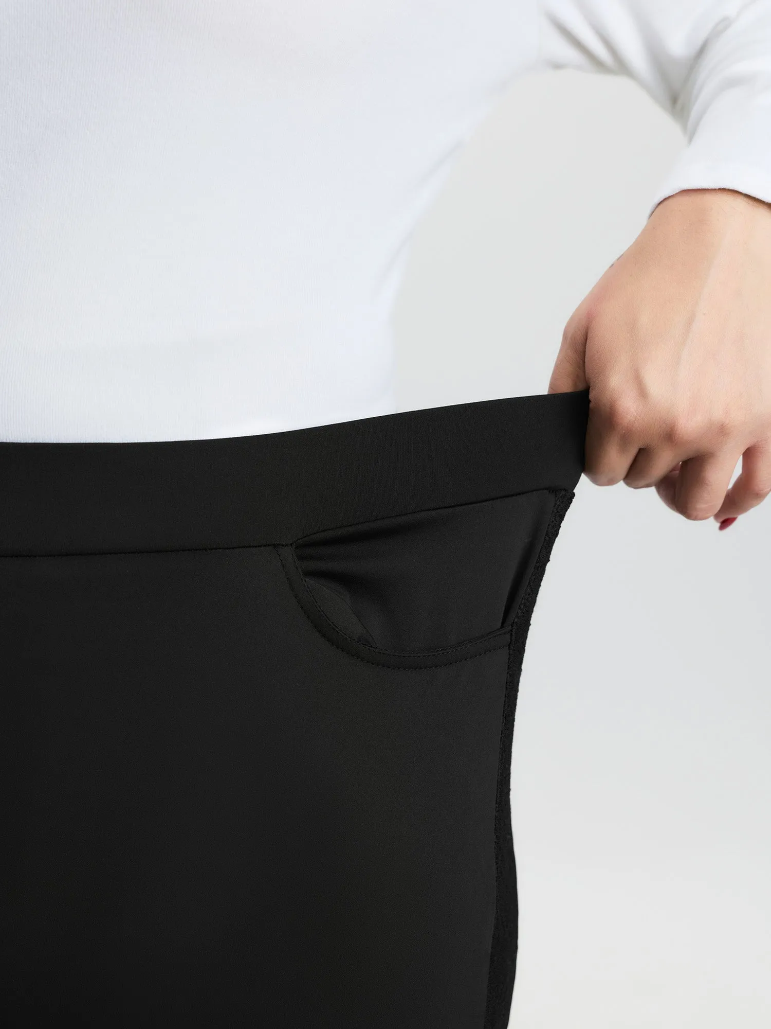 Stretchy Waistband Skinny-Fit Pants sold by Bloomchic product image thumbnail 4