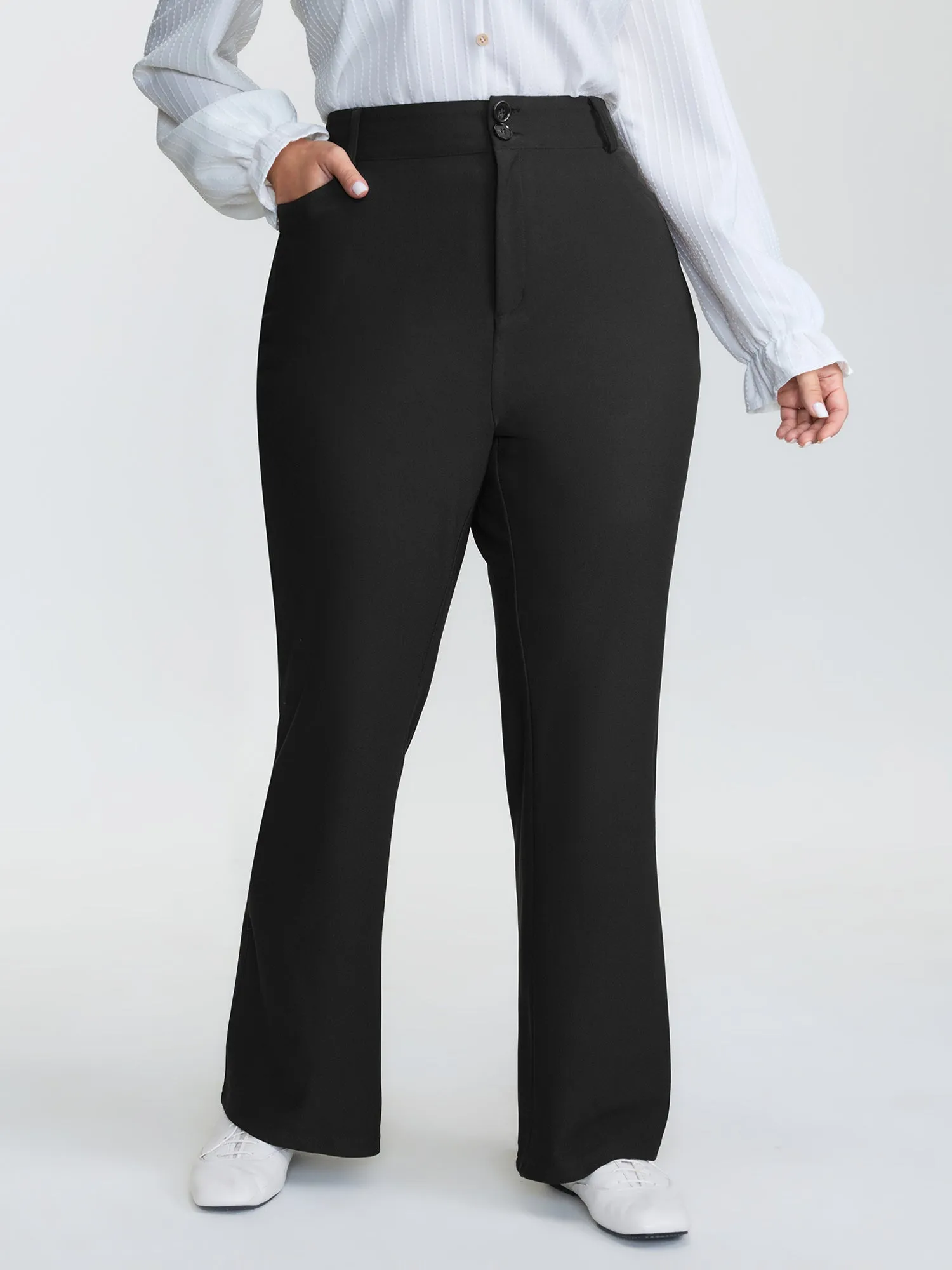 Supersoft Stretchy Plain Bootcut Pants sold by Bloomchic