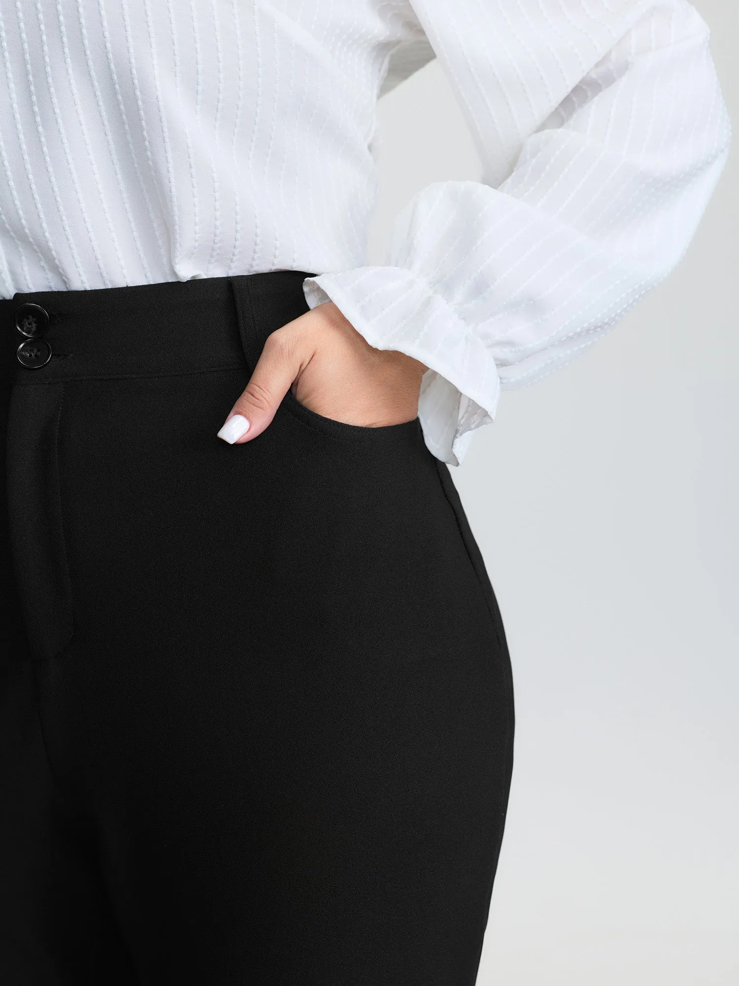 Supersoft Stretchy Plain Bootcut Pants sold by Bloomchic product image thumbnail 3