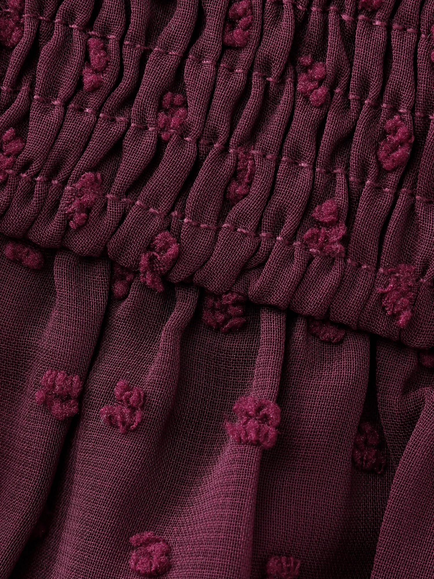 Ruched Textured Shirred Back Blouse sold by Bloomchic product image thumbnail 5