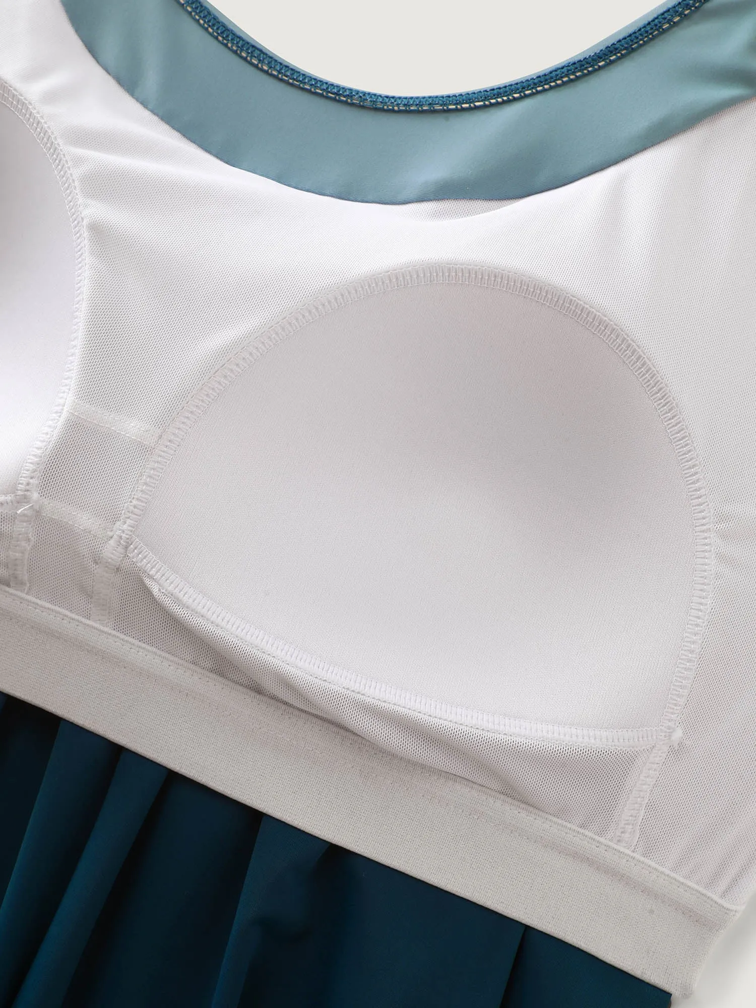 Color Block Pleated Adjustable Swim Top sold by Bloomchic product image thumbnail 5