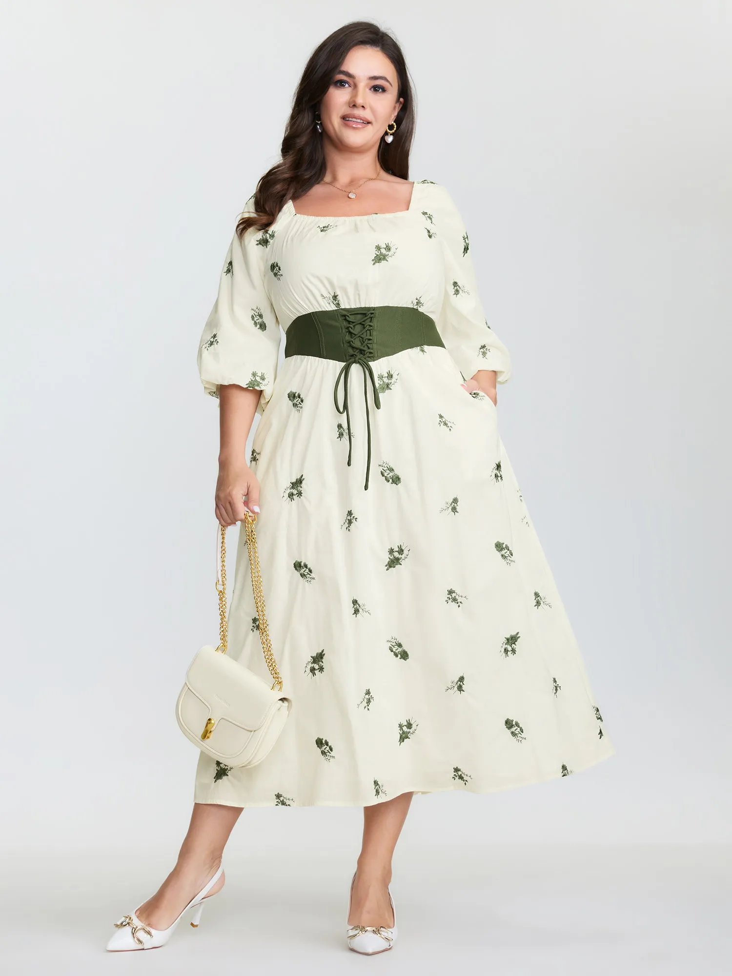 2-in-1 Embroidered Tulle Maxi Dress sold by Bloomchic product image thumbnail 3