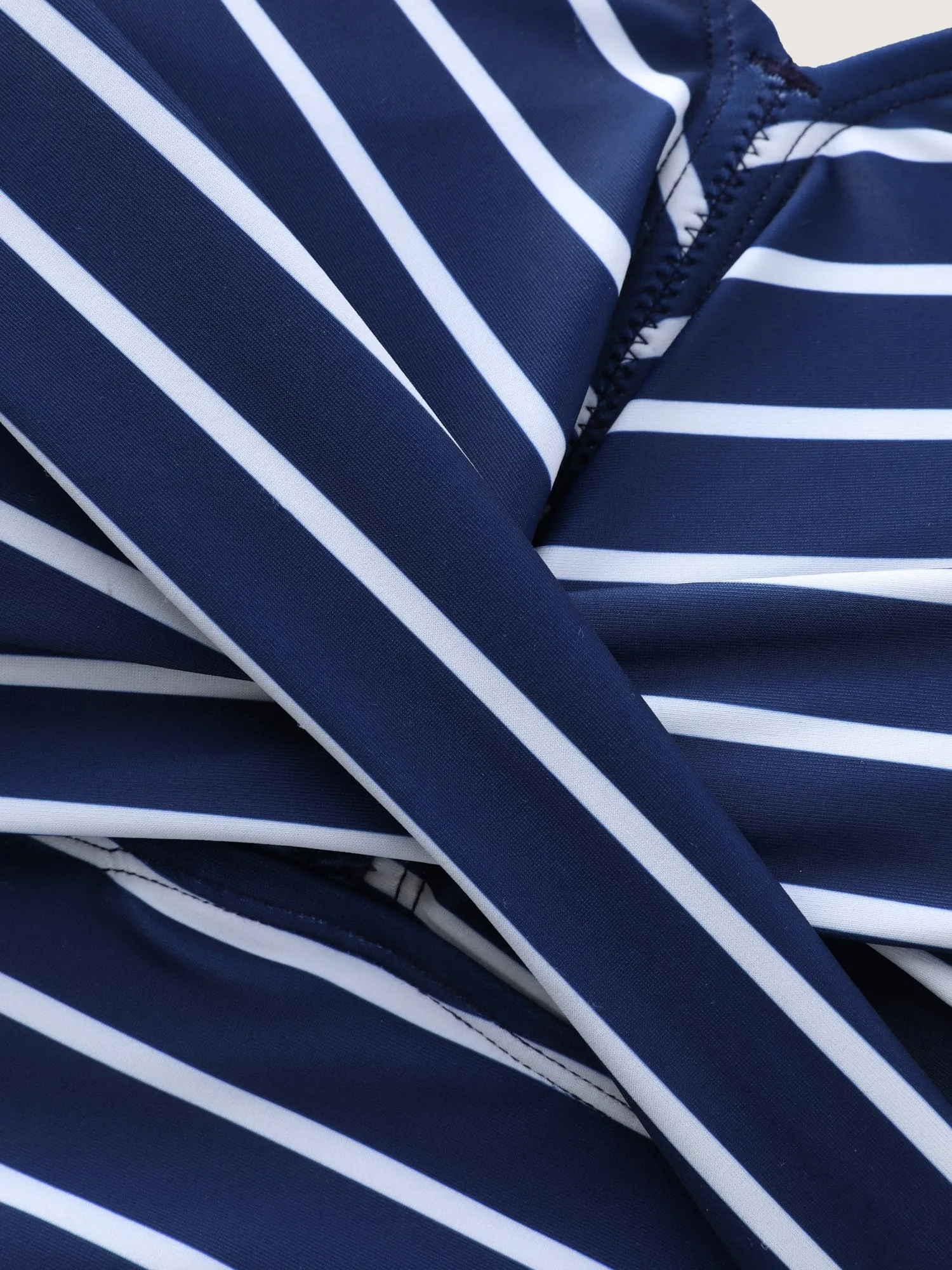 Striped Shrink Pleat One-Piece Swimsuit sold by Bloomchic product image thumbnail 5