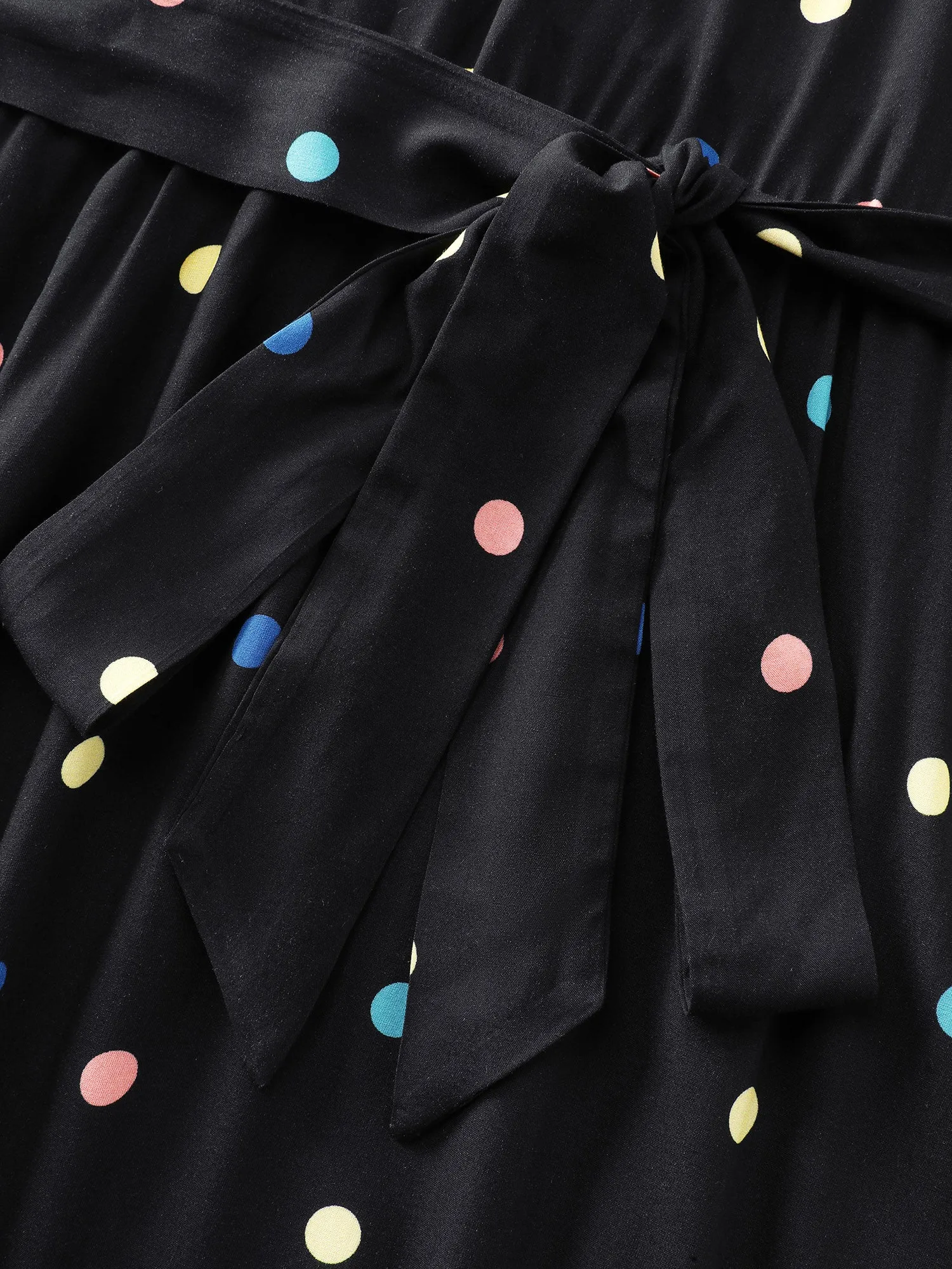 Colorful Polka Dots Belted Midi Dress sold by Bloomchic product image thumbnail 5