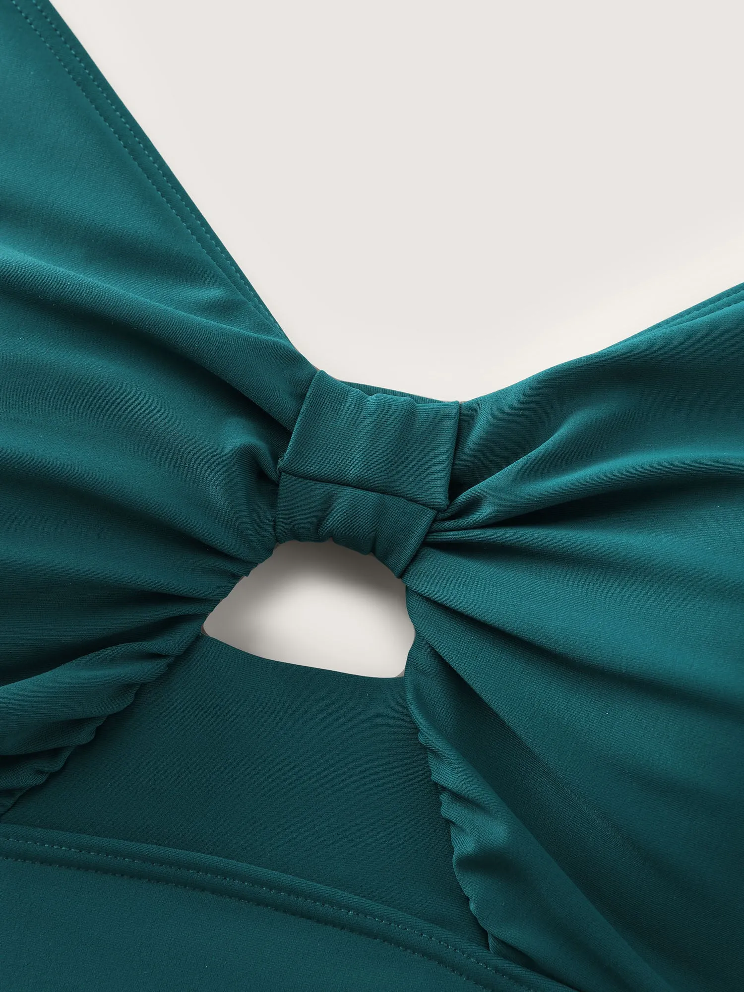 Cut-Out Back-Tie Keyhole One-Piece Swimsuit sold by Bloomchic product image thumbnail 5