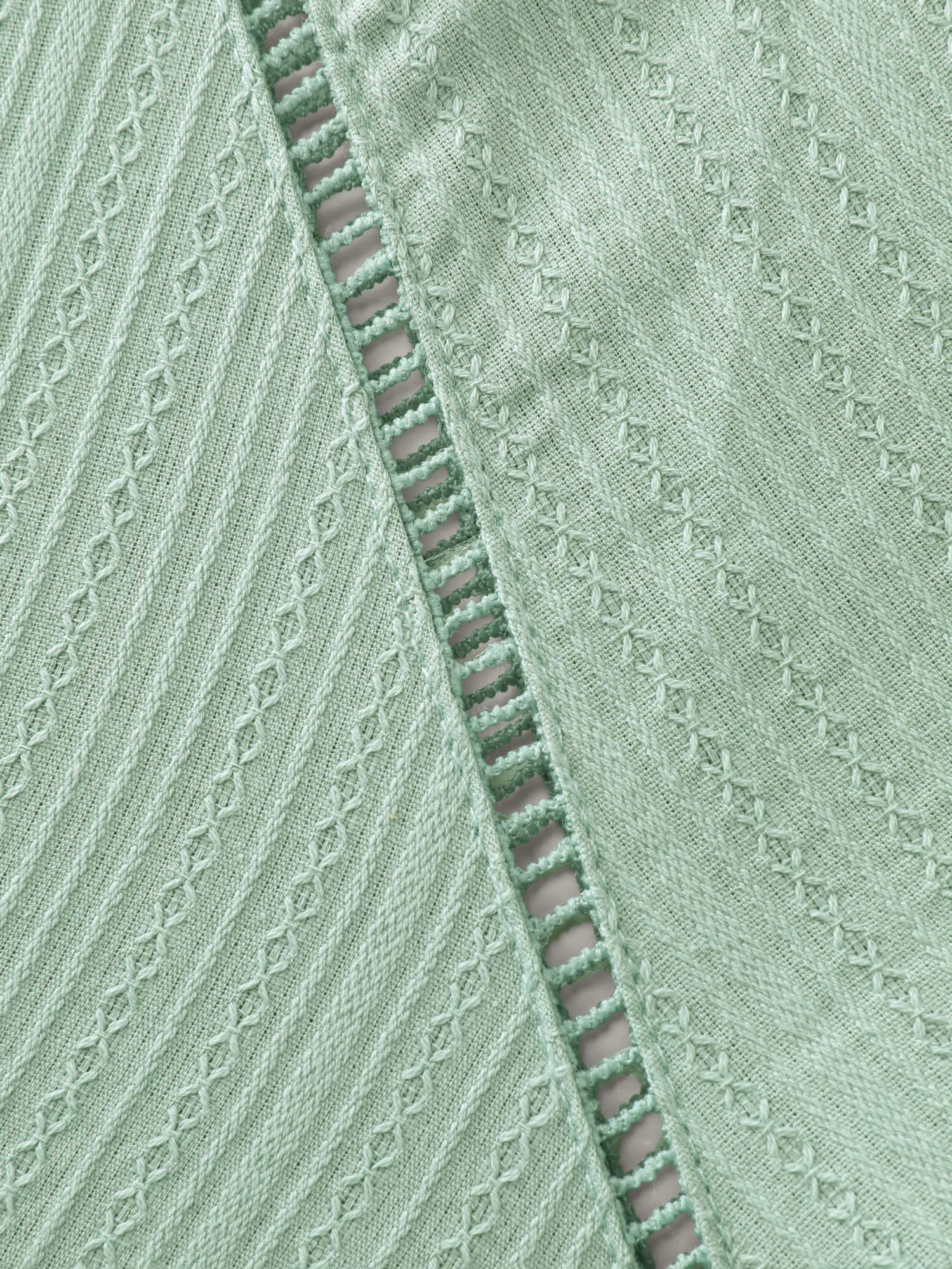 Pure Cotton Webbing Cut-Out Blouse sold by Bloomchic product image thumbnail 5