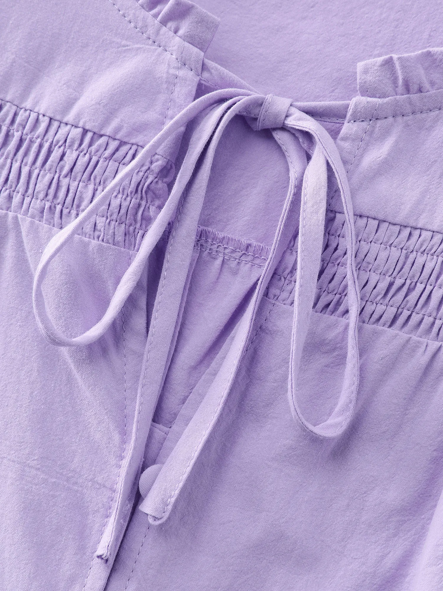 Pure Cotton Shirred Button Down Shirt sold by Bloomchic product image thumbnail 5