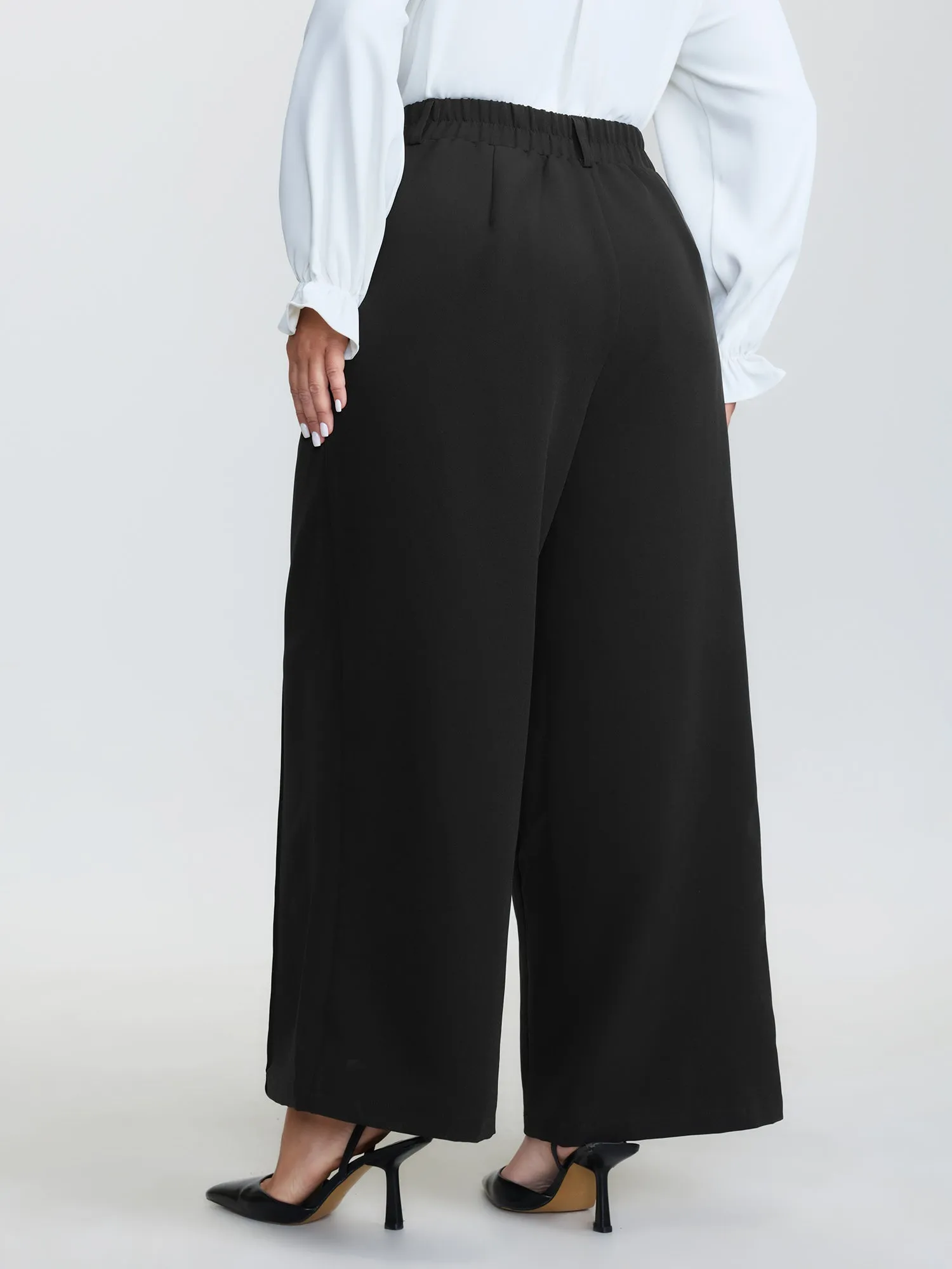 Stretchy Waist Straight Leg Pants sold by Bloomchic product image thumbnail 5