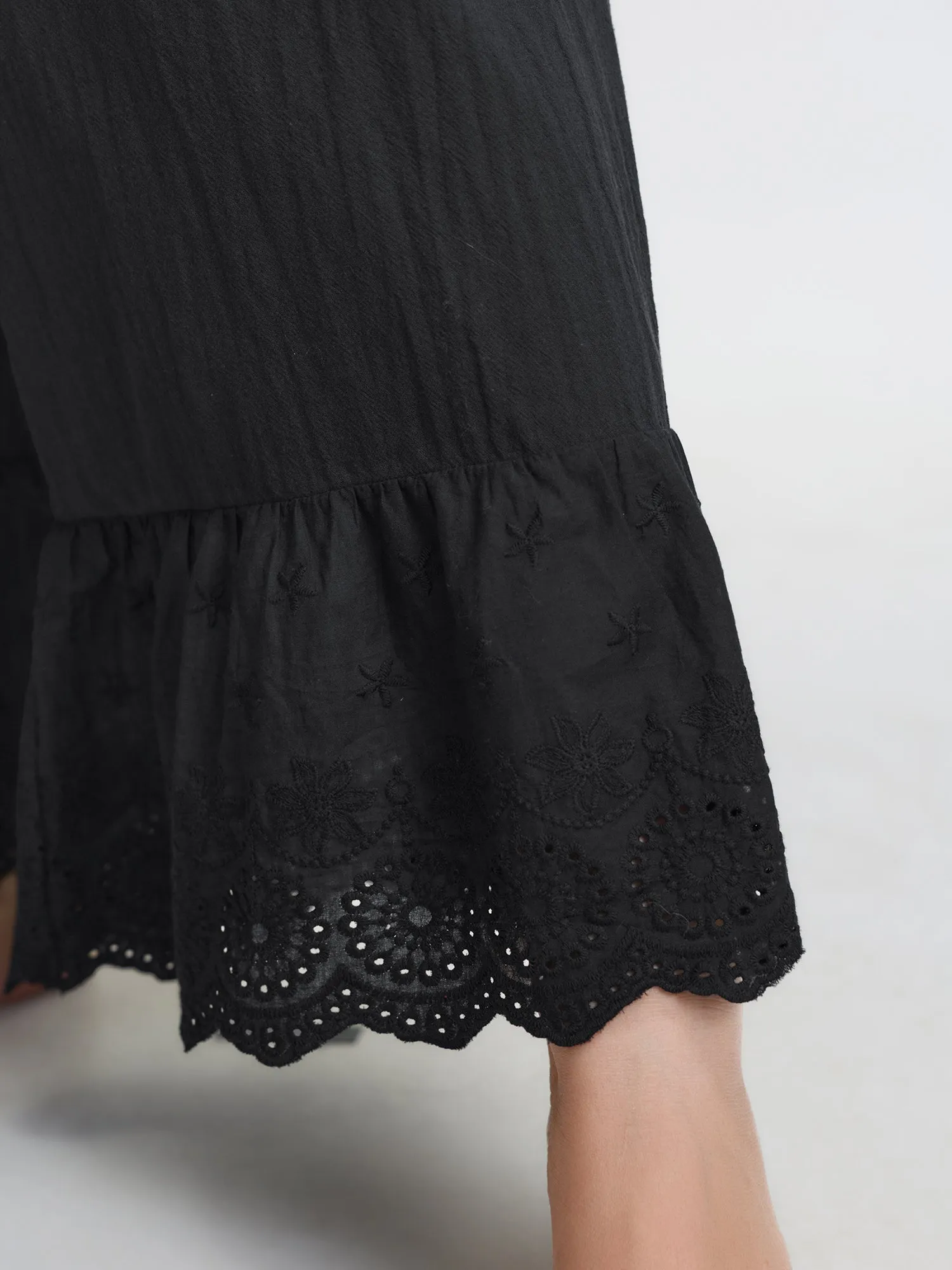 Pure Cotton Ruffled Hem Lounge Bottoms sold by Bloomchic product image thumbnail 4