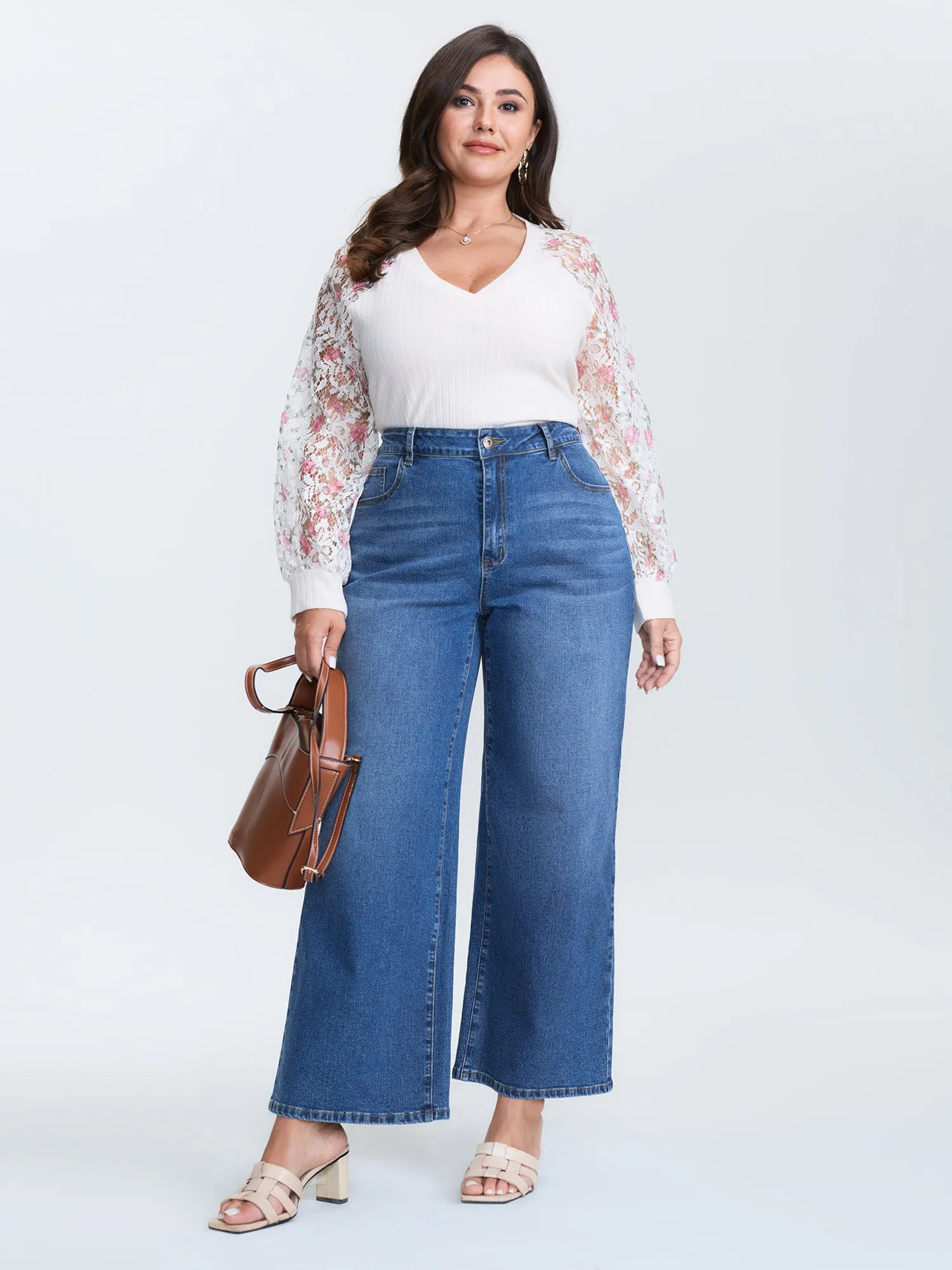 Classic High-Rise Wide-Leg Jeans sold by Bloomchic product image thumbnail 2