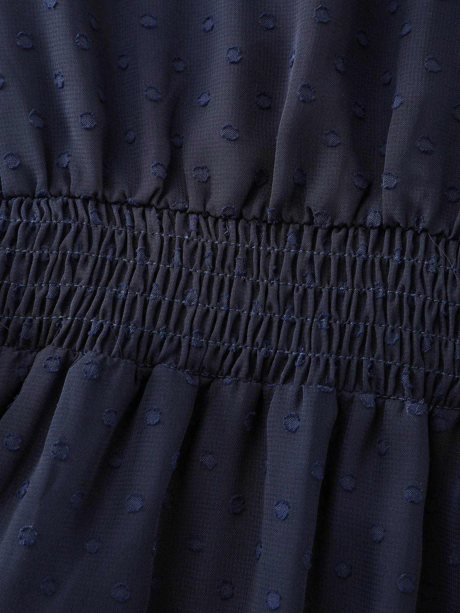 Textured Polka Dots Shirred Sheer Blouse sold by Bloomchic product image thumbnail 5