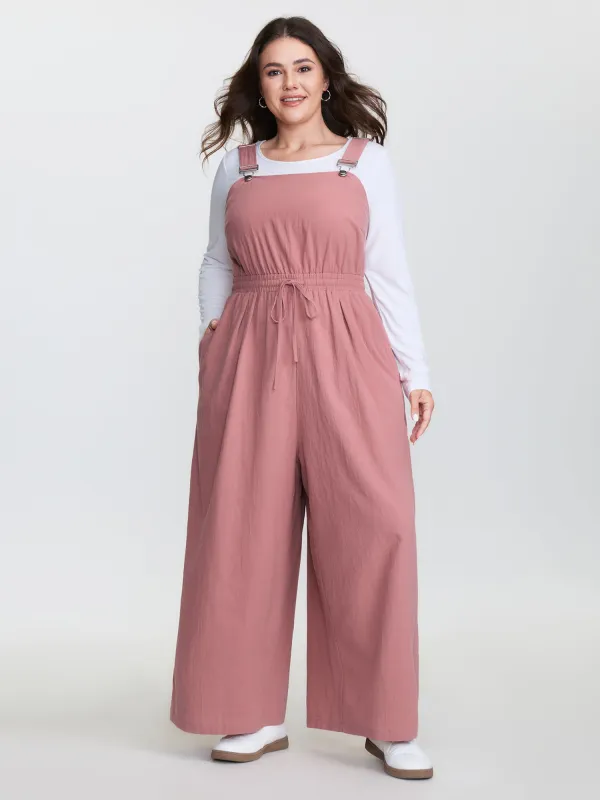 Pure Cotton Adjustable Overall Jumpsuit sold by Bloomchic