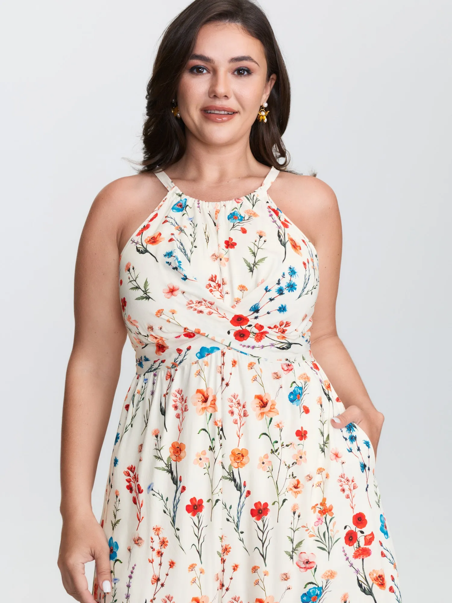 Blooming Florals Waist-Tie Jumpsuit sold by Bloomchic product image thumbnail 2
