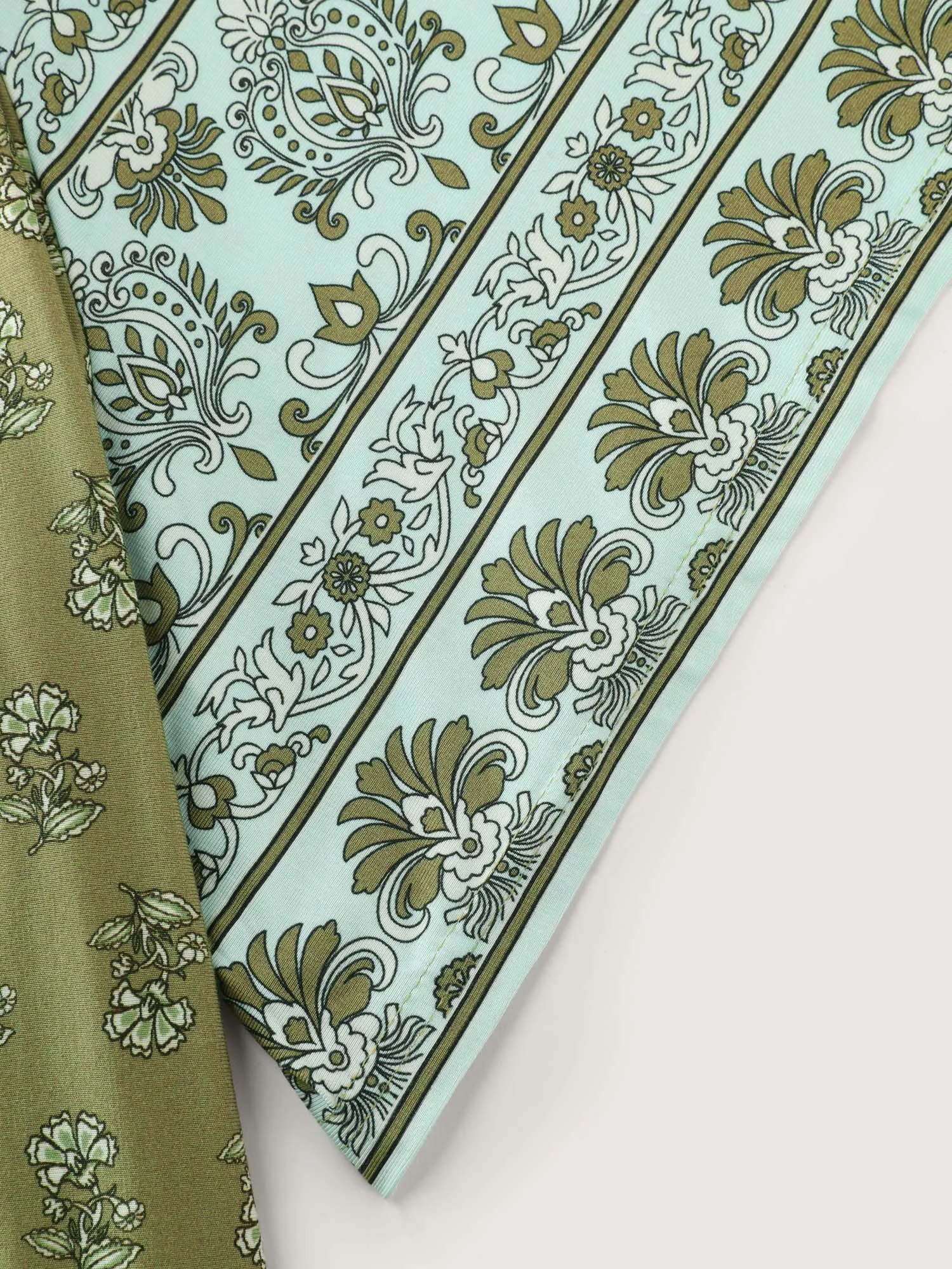 Supersoft Floral Print Flared Sleeve Pleated Knit Top sold by Bloomchic product image thumbnail 5